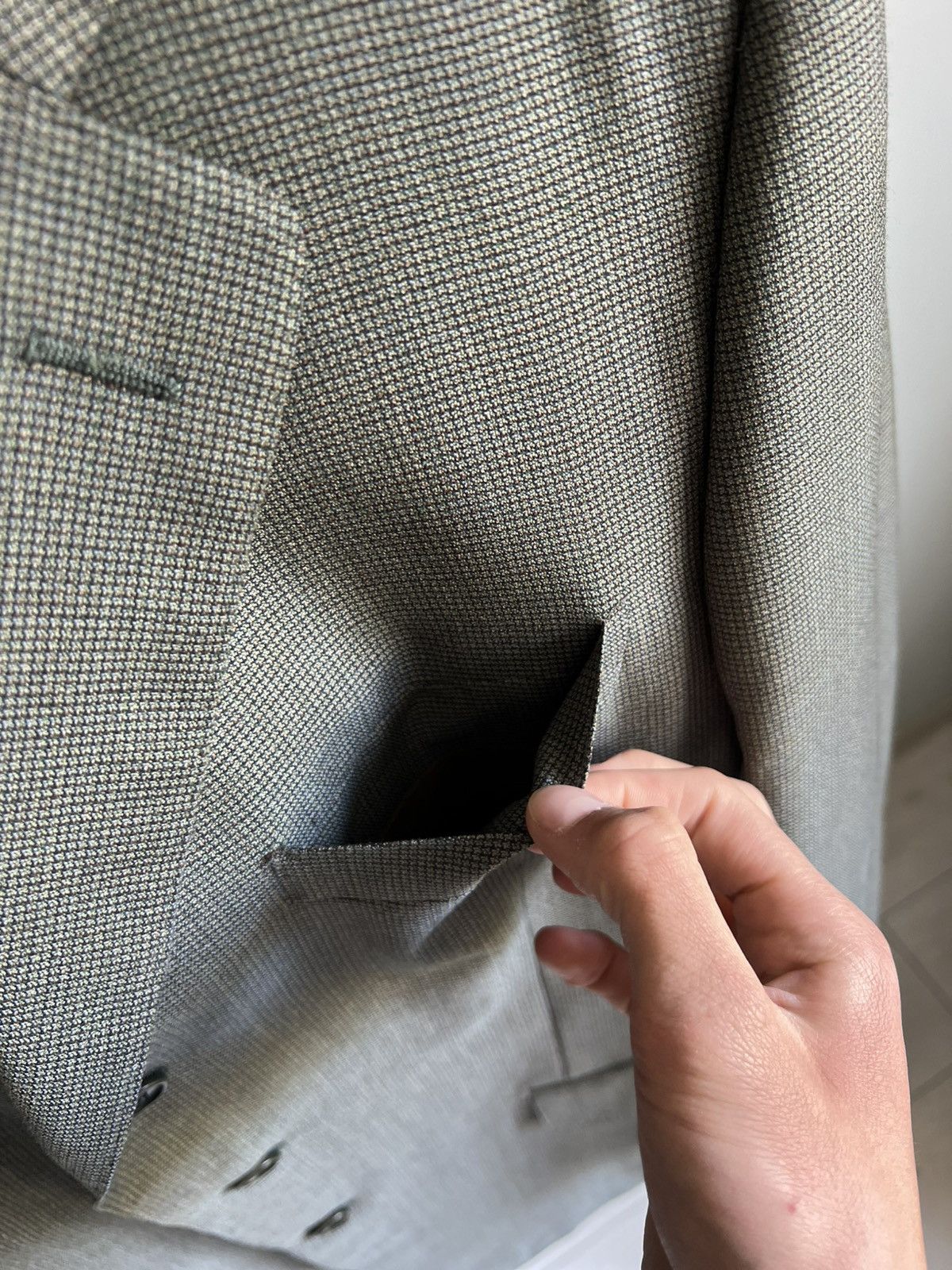 Canali Canali Vintage Pure Wool 100% Blazer Size 52R - 5 Thumbnail