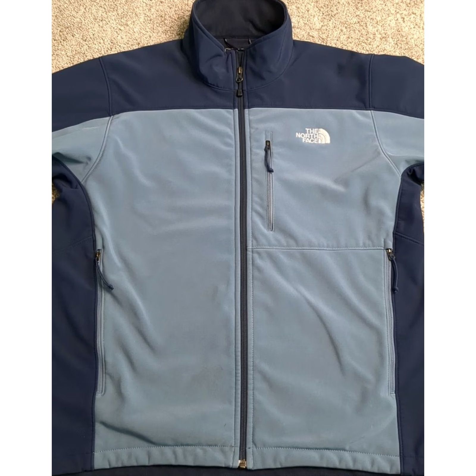 The North Face The North Face Jacket Blue Large Full Zip Softshell Apex Bionic Fleece Lined Mens Size US L / EU 52-54 / 3 - 2 Thumbnail