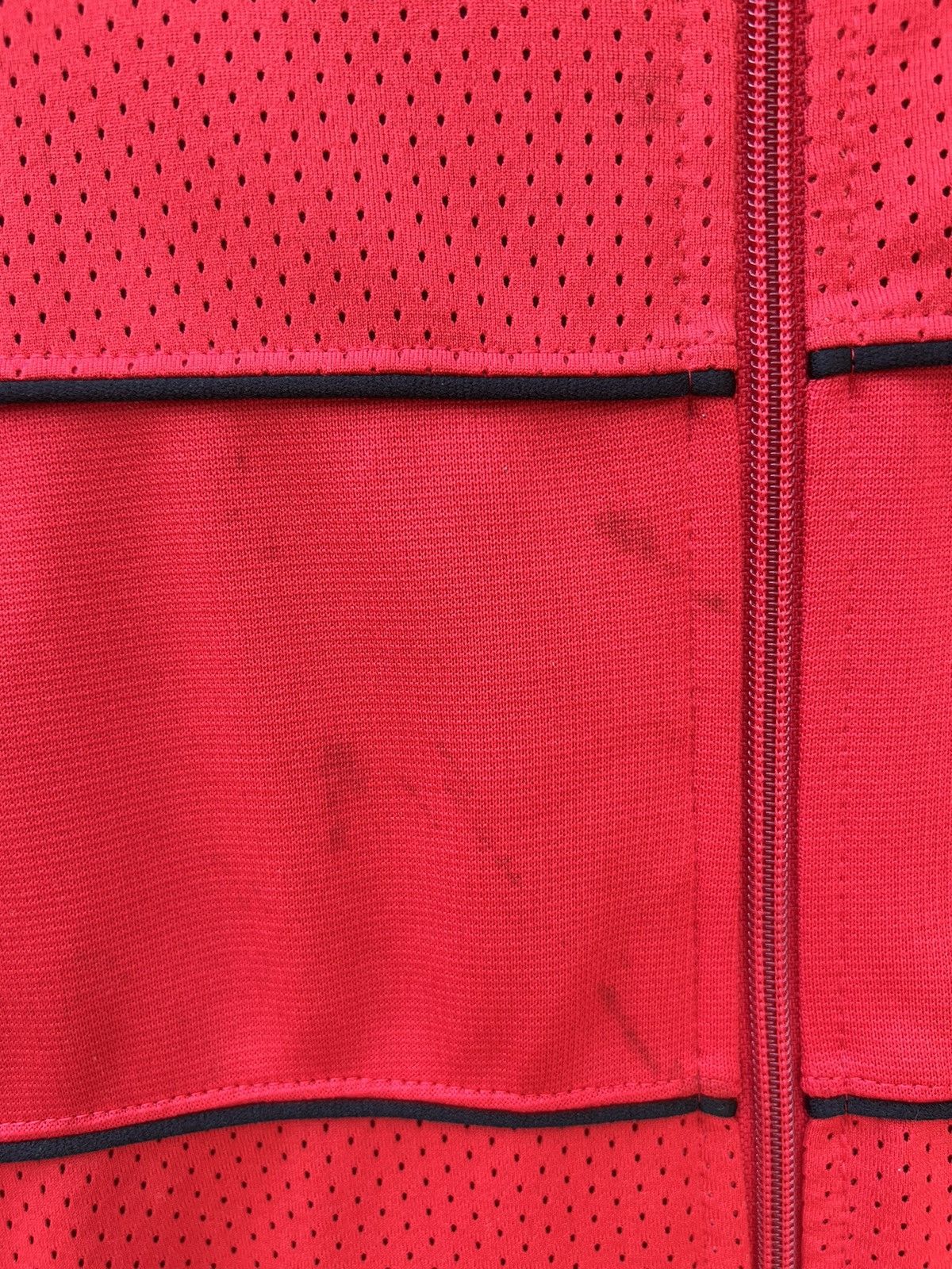 Vintage 80s Nike Hybrid Mesh Red Tracktop Sweater