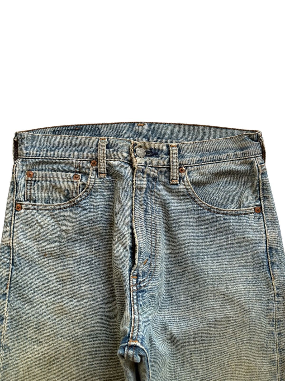 Levi's Vintage 80s Levis 502 Big E Selvedge Rusty Wash Loose Jeans Size US 29 - 5 Thumbnail