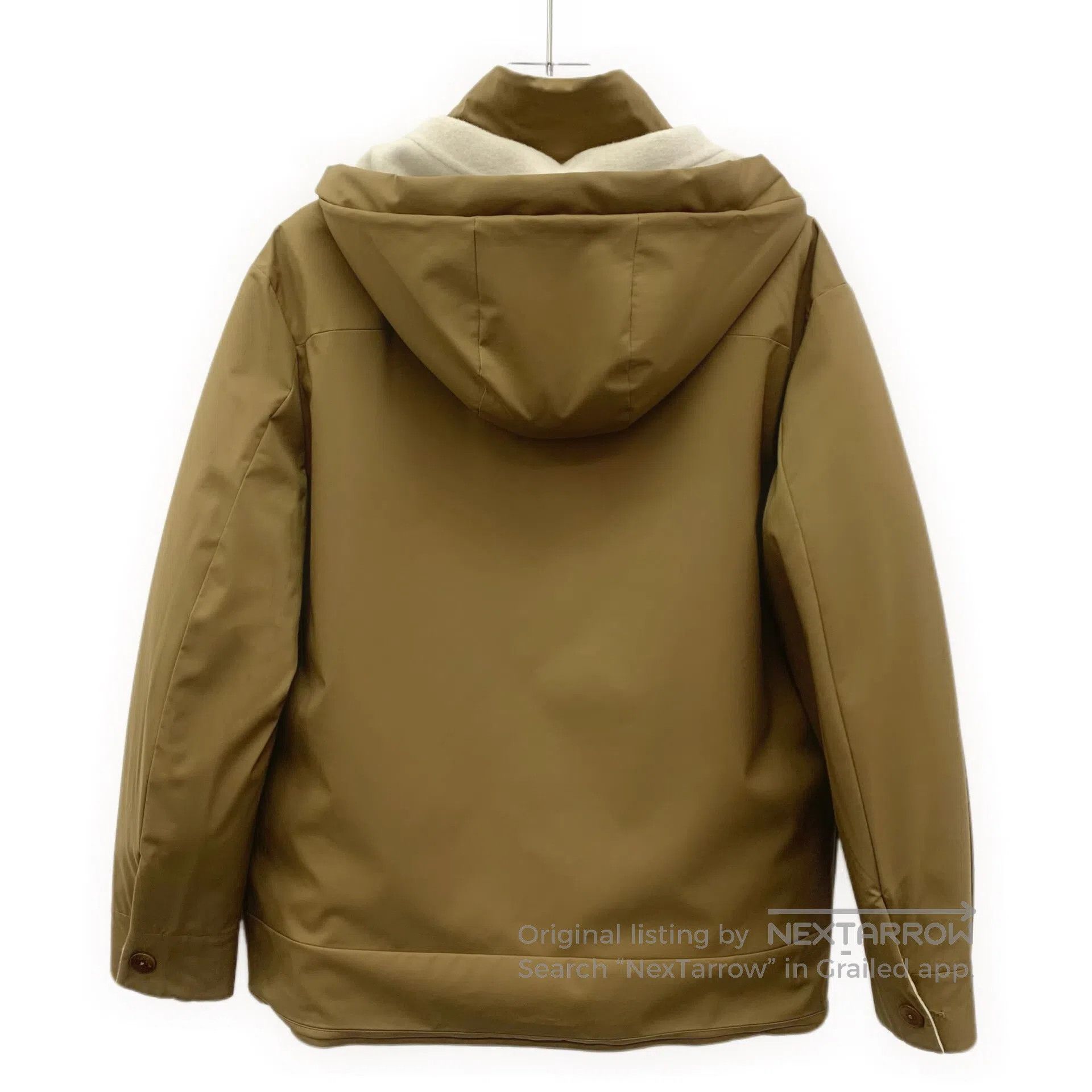 Loro Piana LORO PIANA Color Blocked Cashmere Hooded Long Sleeve Rever Size XS / US 0-2 / IT 36-38 - 4 Thumbnail