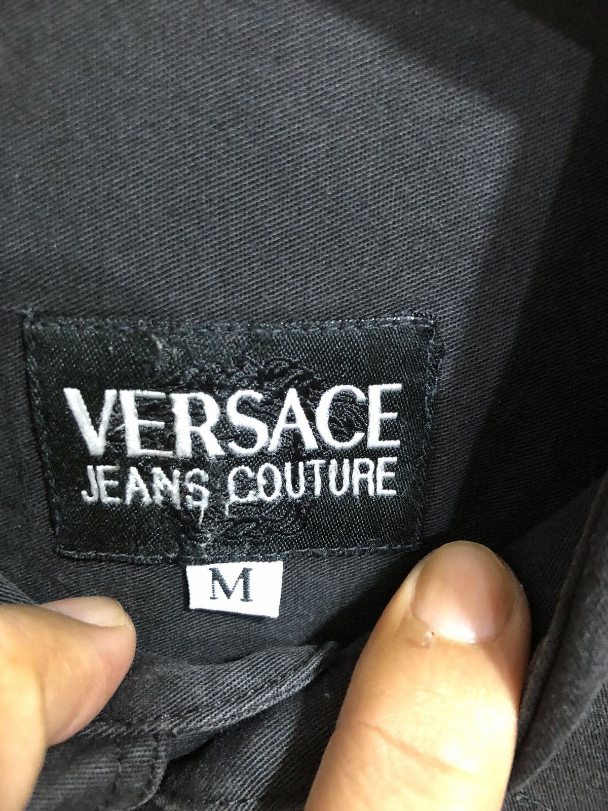 Versace Jeans Couture Versace Jeans Couture Black Shirts Size US XL / EU 56 / 4 - 2 Thumbnail