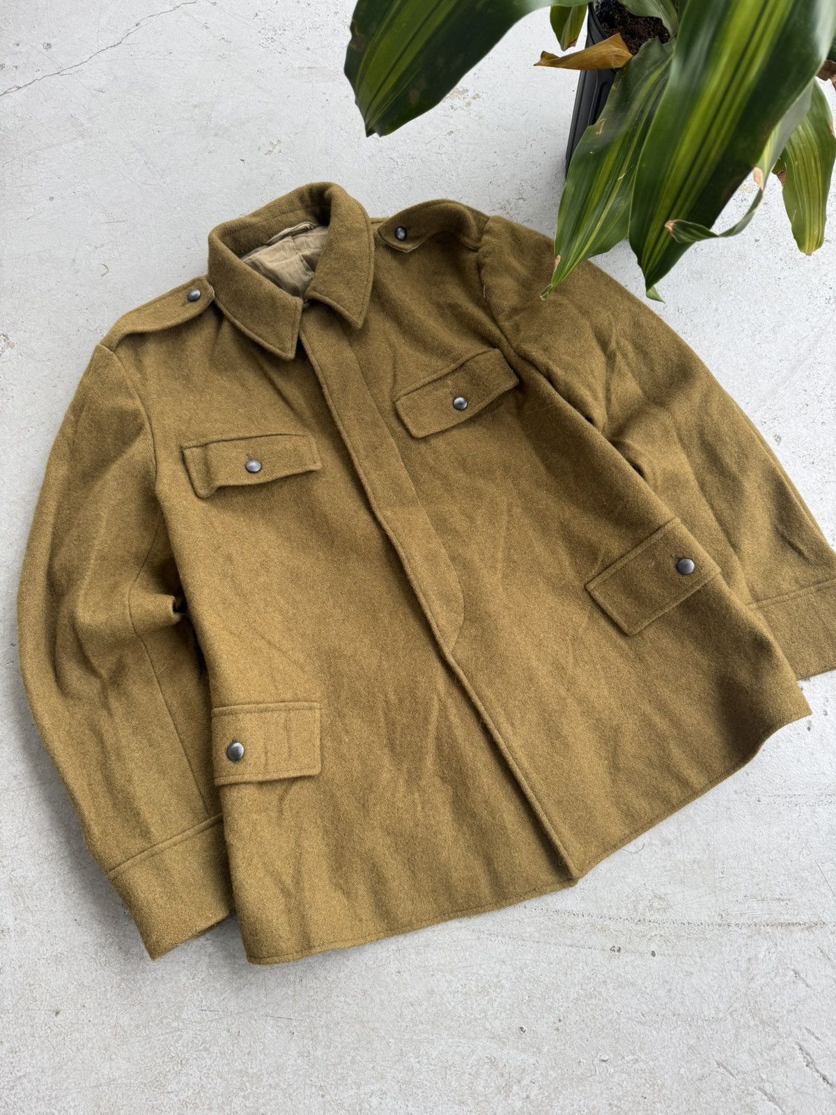 Carhartt 1990 Romanian Army Wool Military Coat Size US M / EU 48-50 / 2 - 3 Thumbnail