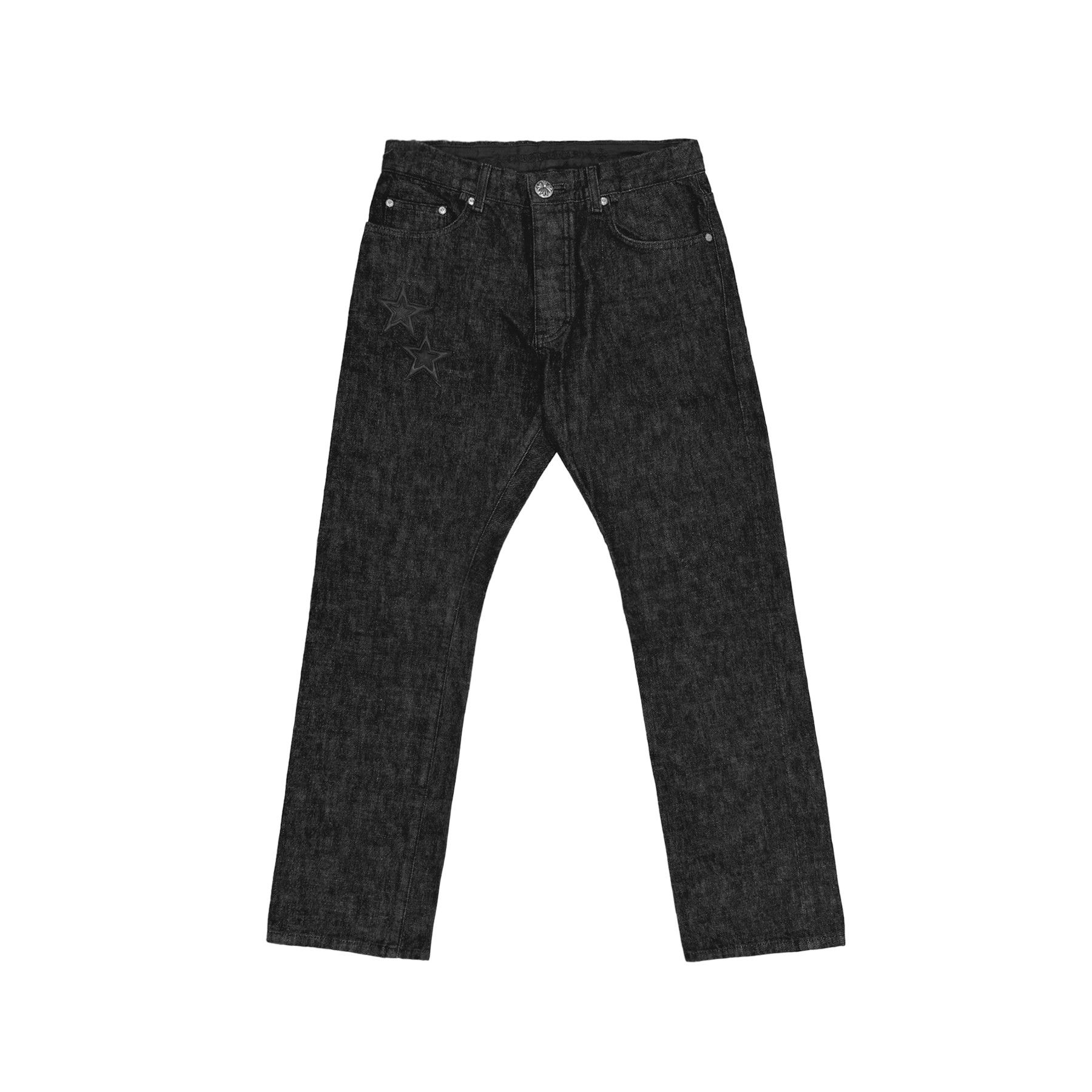 Chrome Hearts Chrome Hearts Black Star Leather Patch Dark Grey Jeans Size US 32 / EU 48 - 1 Thumbnail