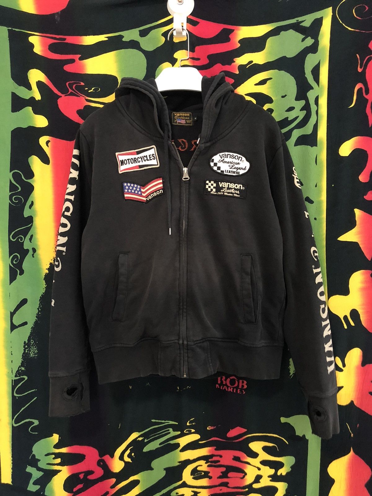 Vanson Leathers Vanson Leather fade zipper hoodie Size US M / EU 48-50 / 2 - 3 Thumbnail