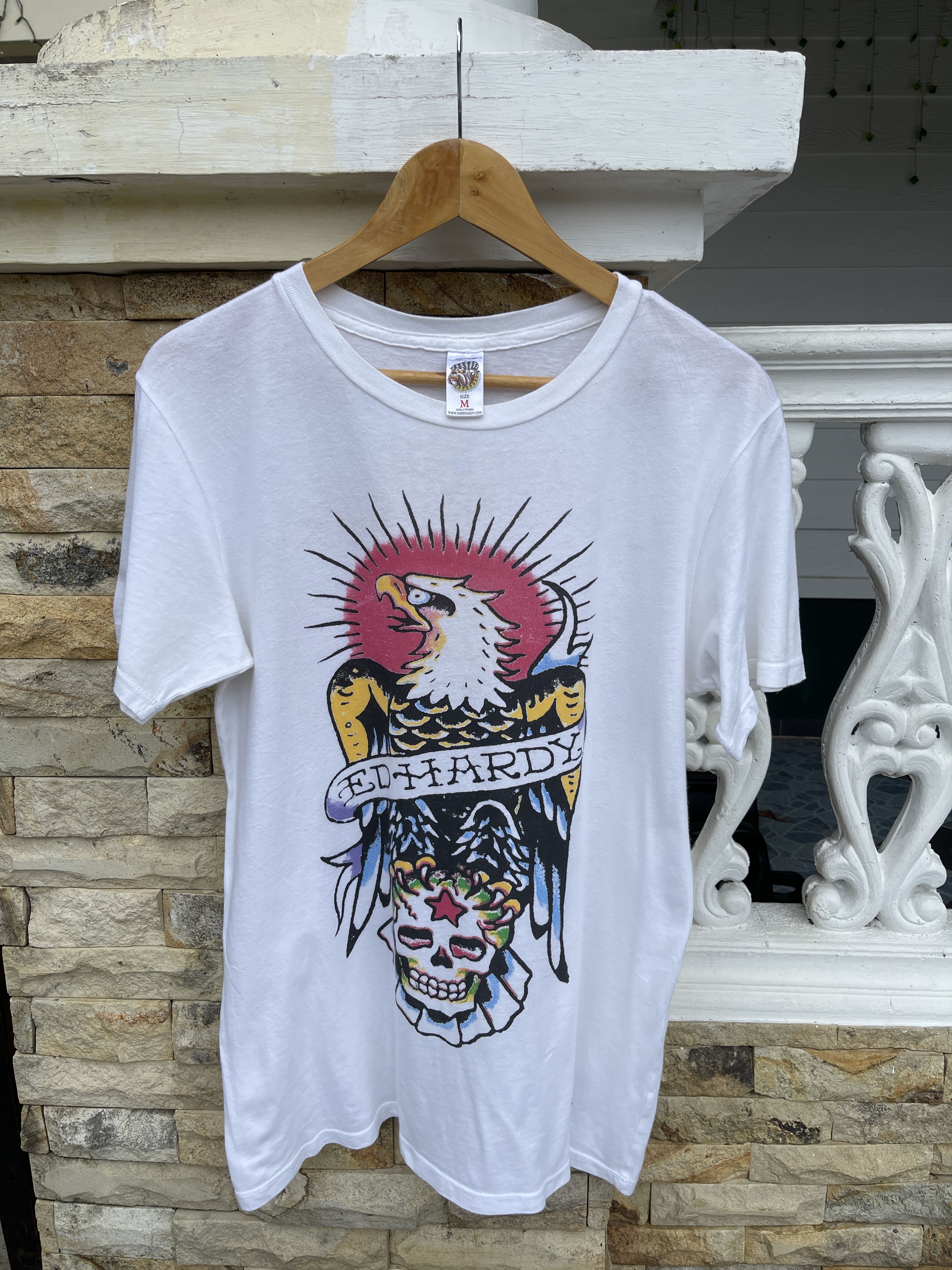 Ed Hardy × Vintage Last Drop🔥Rare🔥Vintage Ed-Hardy T-Shirt Size US M / EU 48-50 / 2 - 1 Thumbnail