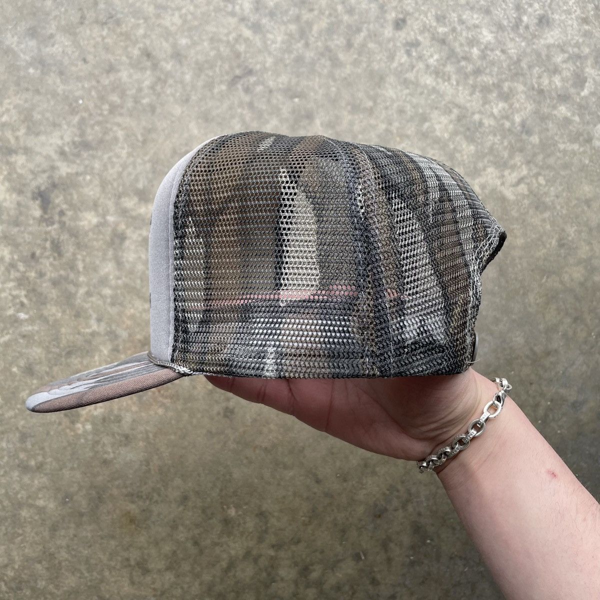 Vintage Vintage Camo Trucker Hat Ducks Unlimited Mesh Snapback 90s Size ONE SIZE - 4 Thumbnail