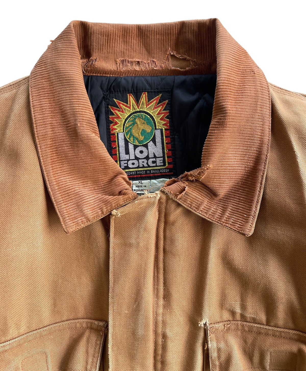 Vintage DISTRESSED❗️1990s Thrashed Workwear Jacket Size US XL / EU 56 / 4 - 12 Thumbnail