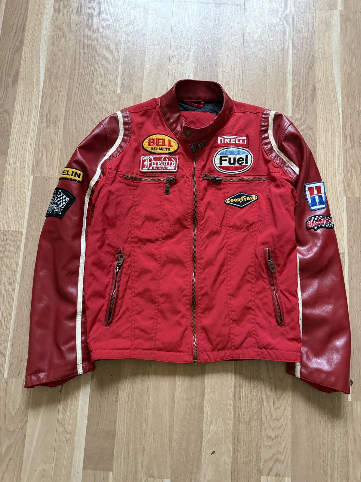 NASCAR Nascar racing moto formula 1 jacket vintage leather 2000s Size US M / EU 48-50 / 2 - 1 Thumbnail