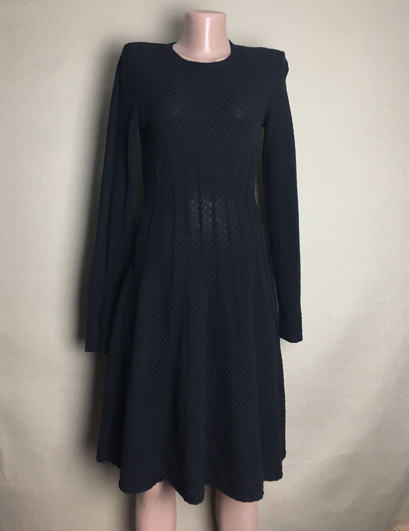 Missoni MISSONI Black Jacquard Wool Viscose Womens Dress Size S / US 4 / IT 40 - 1 Thumbnail