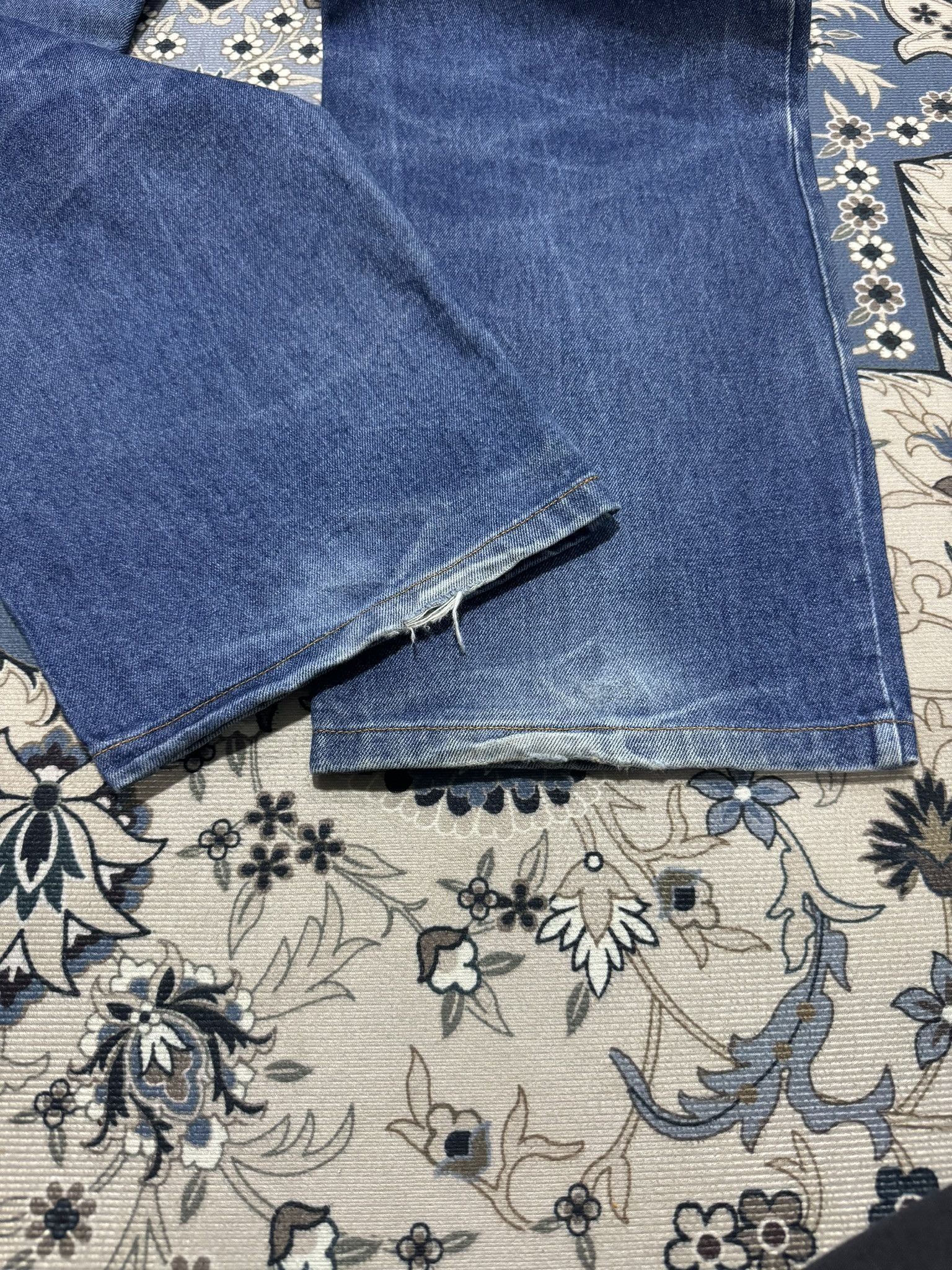 Japanese Brand × Kansai Yamamoto × Vintage Vintage Kansai Man By Kansai Yamamoto Dragon Embroider Jeans Size US 29 - 7 Thumbnail