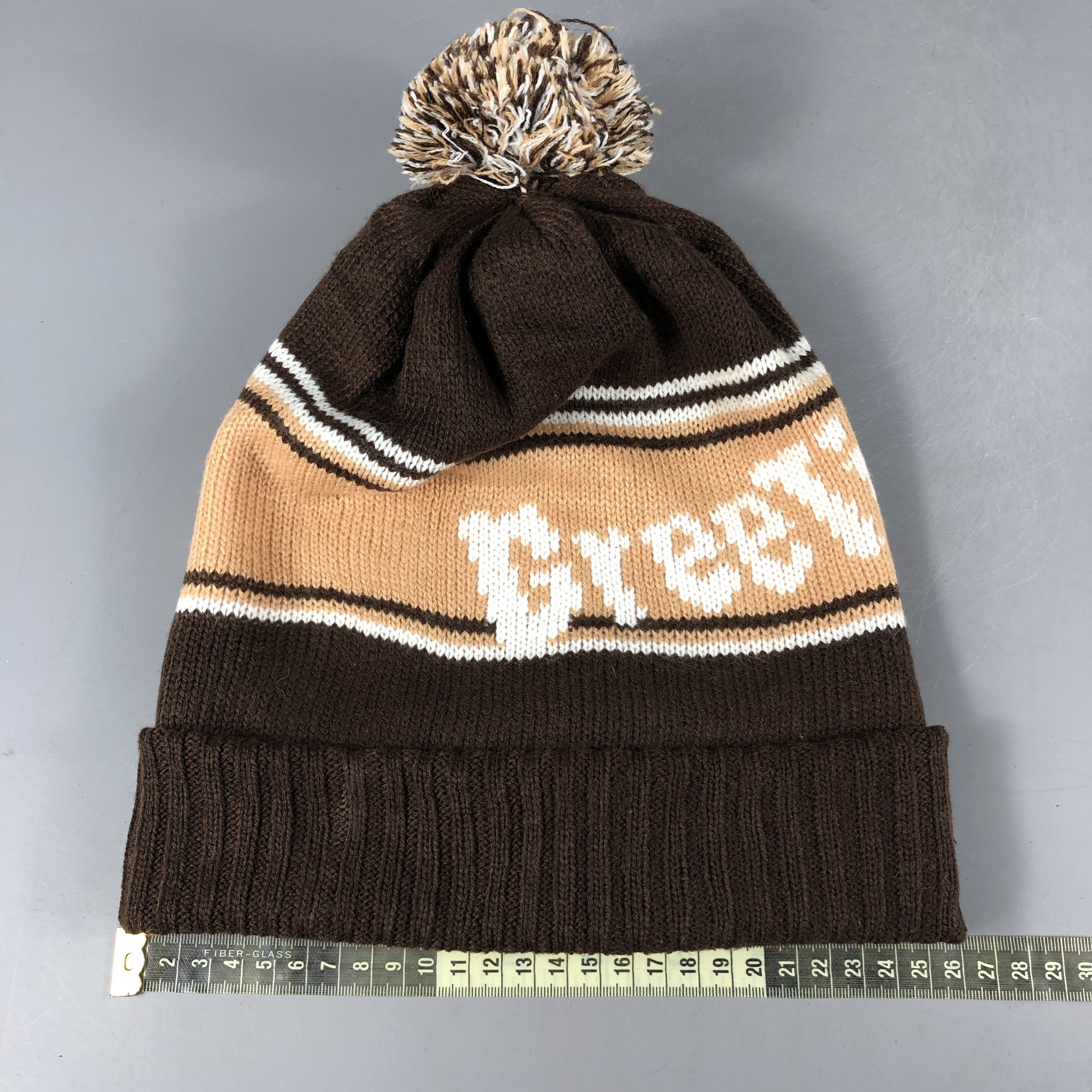 Japanese Brand × Vintage Japanese Brand Brown PomPom Beanie Snow Hat Snow Cap -D1263 Size ONE SIZE - 3 Thumbnail