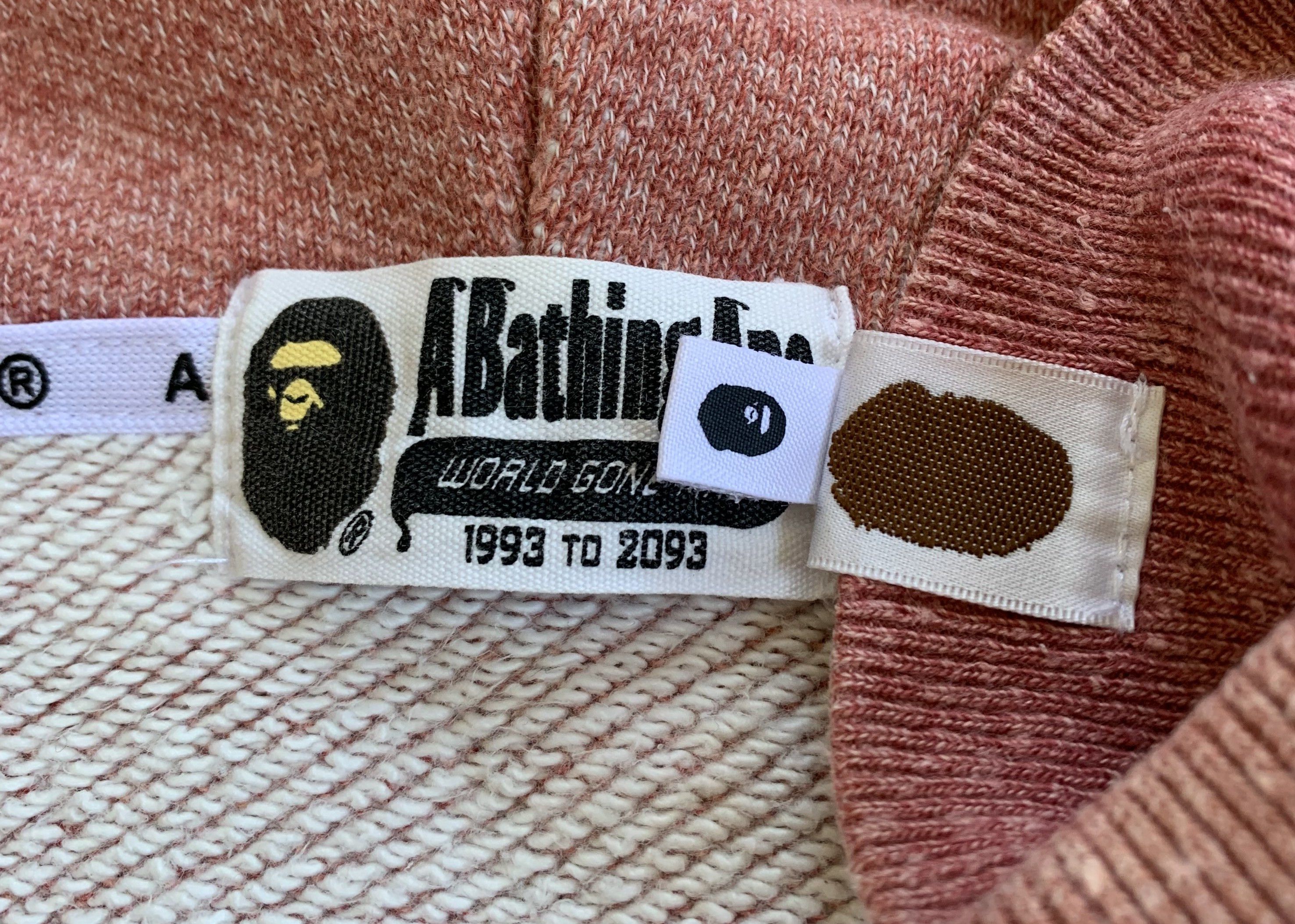 Bape OG Bape Full Zip Spellout Hoodie Size US XL / EU 56 / 4 - 5 Thumbnail