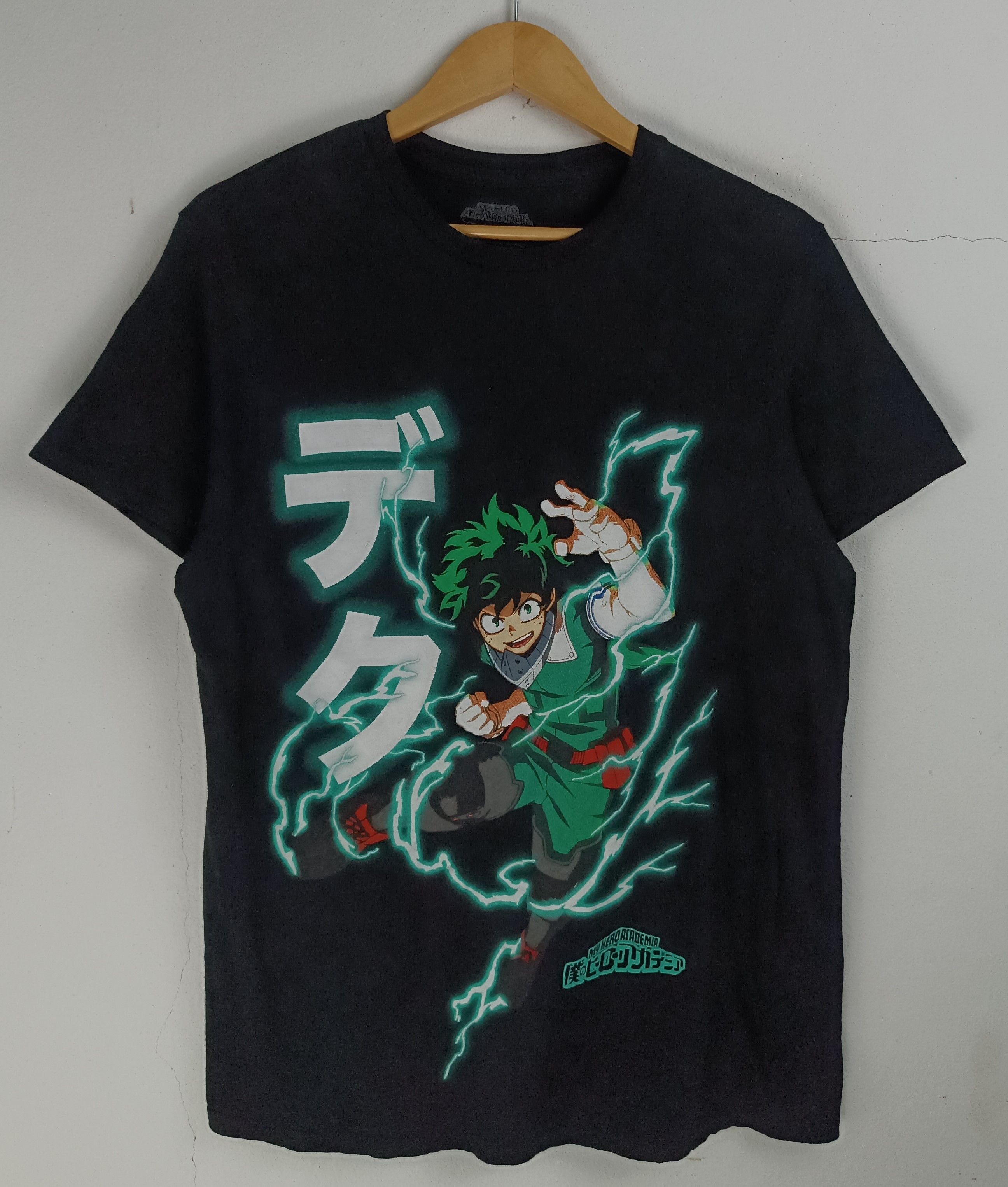 Anime VINTAGE MY HERO ACADEMIA DEKU LIGHTNING POWER TEE bleach Size US M / EU 48-50 / 2 - 3 Thumbnail