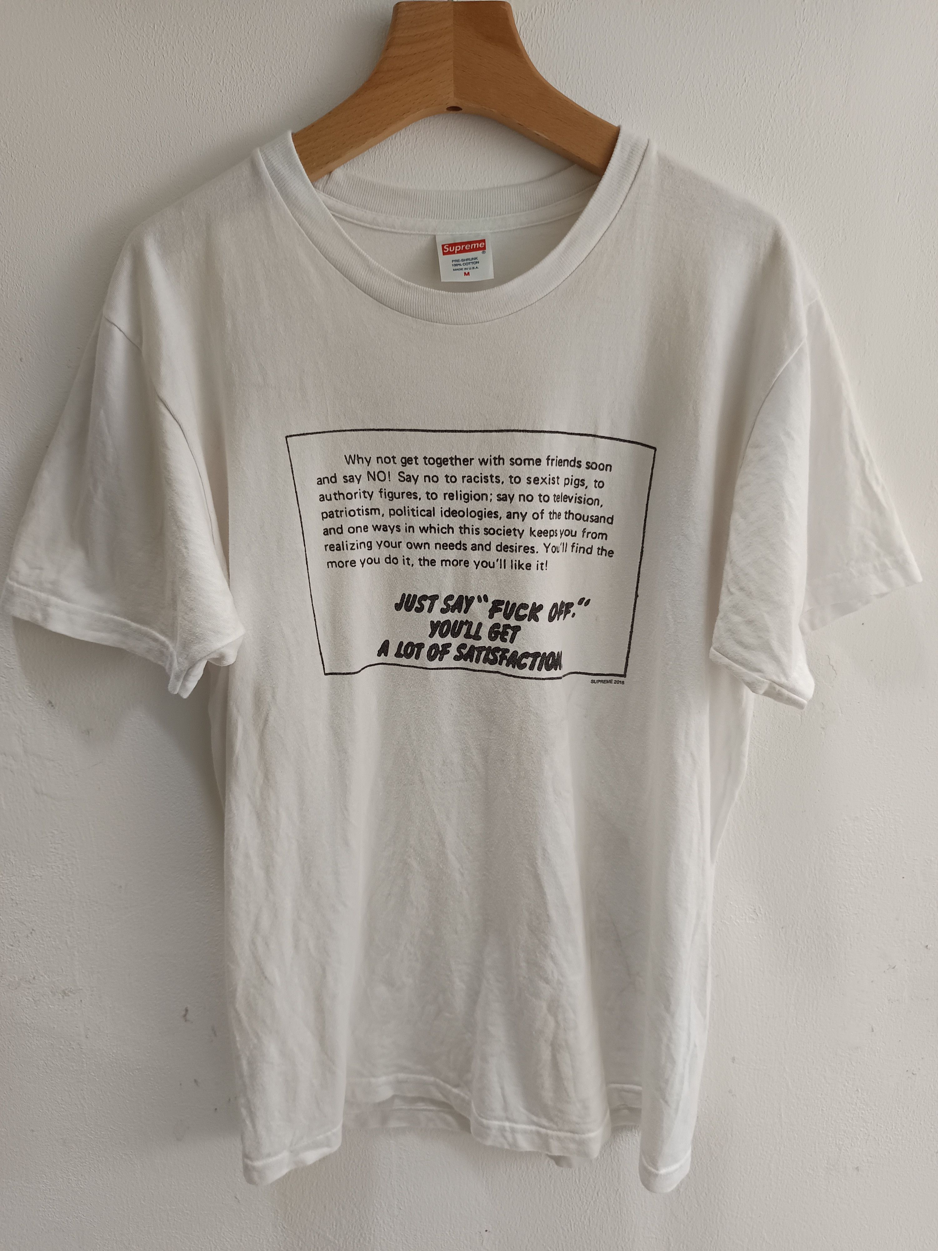 Supreme Just say no supreme 2016 Size US M / EU 48-50 / 2 - 1 Thumbnail