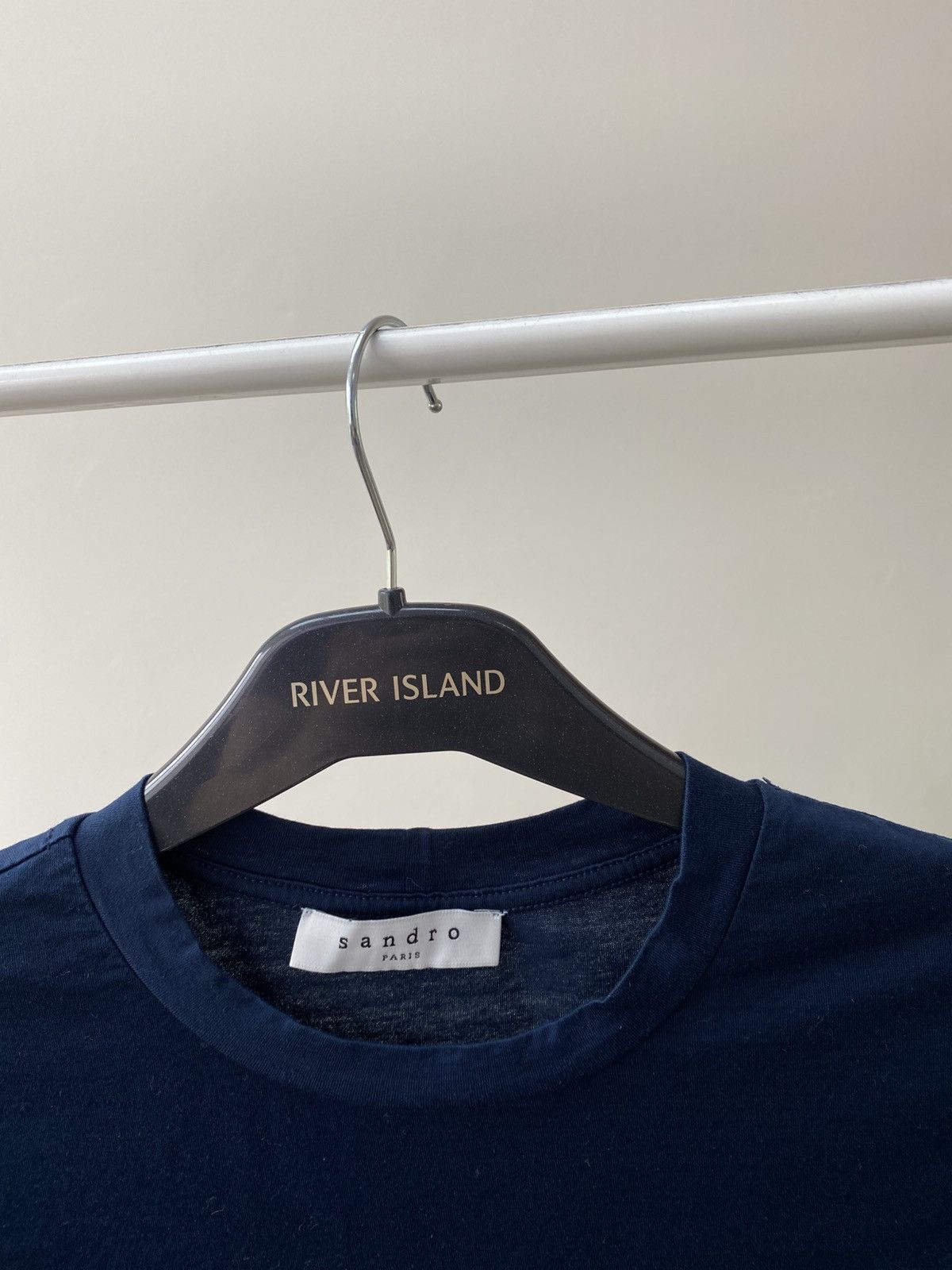 Designer × Sandro × Vintage Vintage Sandro CERTIFIED LINEN T-SHIRT Size US XS / EU 42 / 0 - 6 Thumbnail