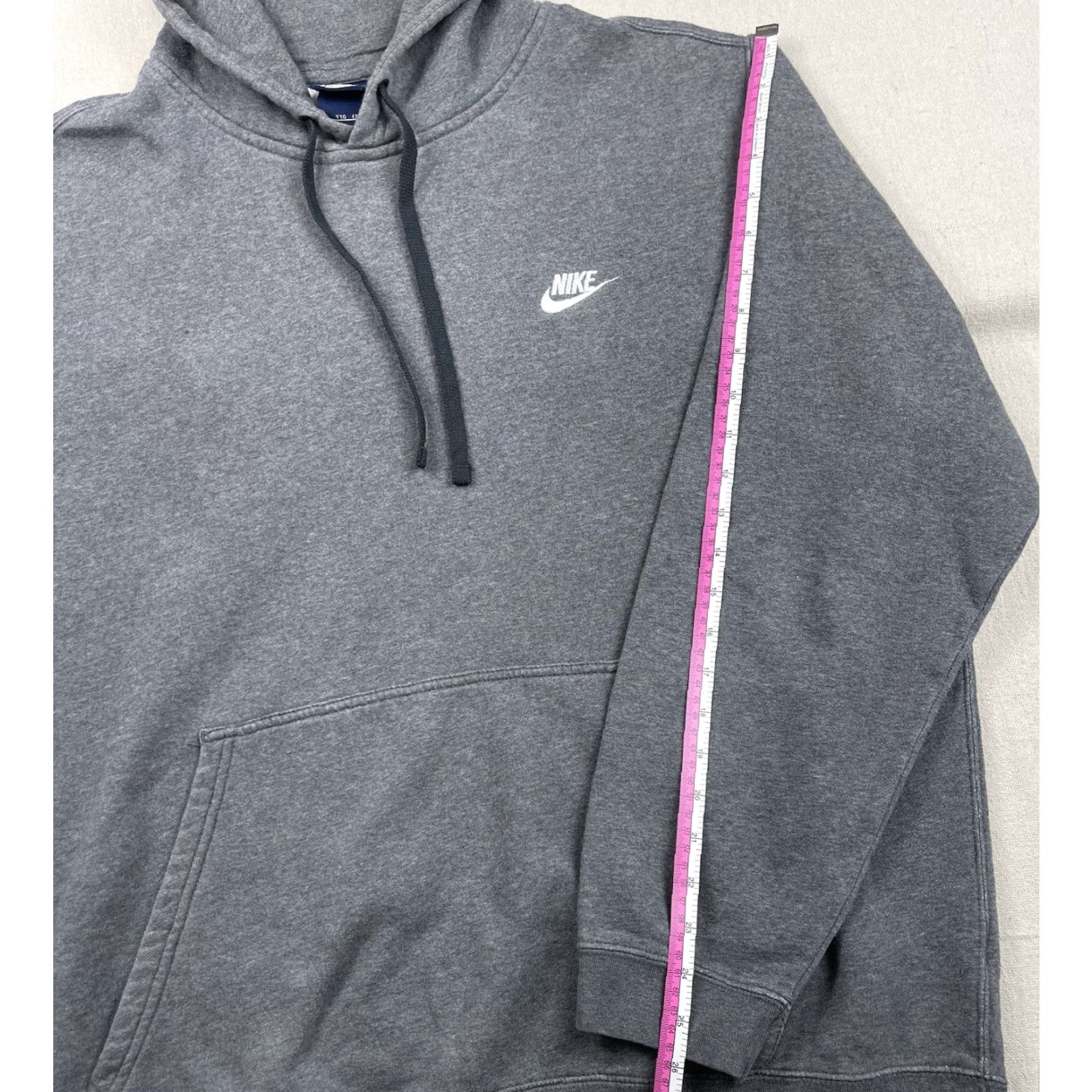 Nike Nike Hoodie Pullover Essentials Fleece Gray Swoosh Mens 2XL Size US XXL / EU 58 / 5 - 5 Thumbnail