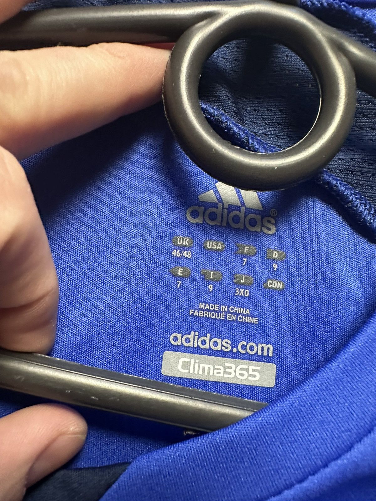 Adidas × Vintage Vintage adidas Chelsea soccer jersey size L blue Size US L / EU 52-54 / 3 - 5 Thumbnail