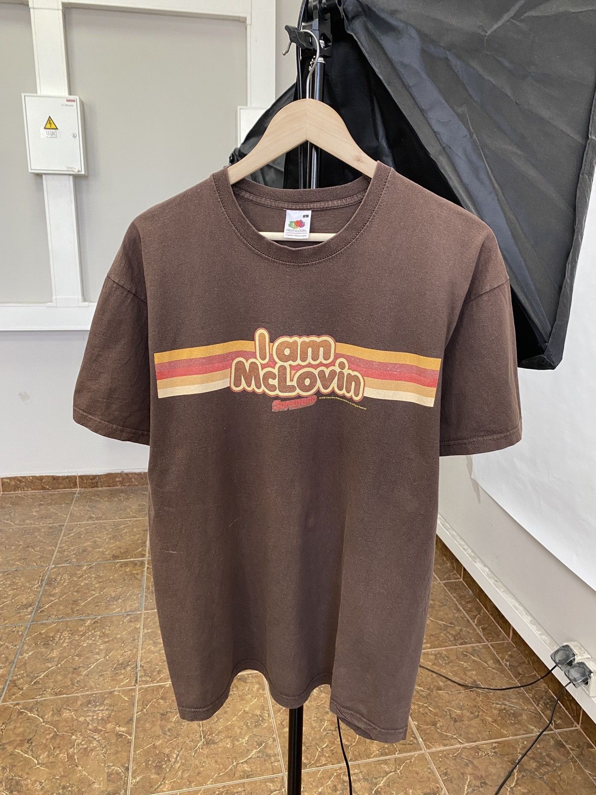 Fruit Of The Loom Vintage 2008 I Am McLovin Superbad Brown T-Shirt rare retro Size US L / EU 52-54 / 3 - 1 Thumbnail