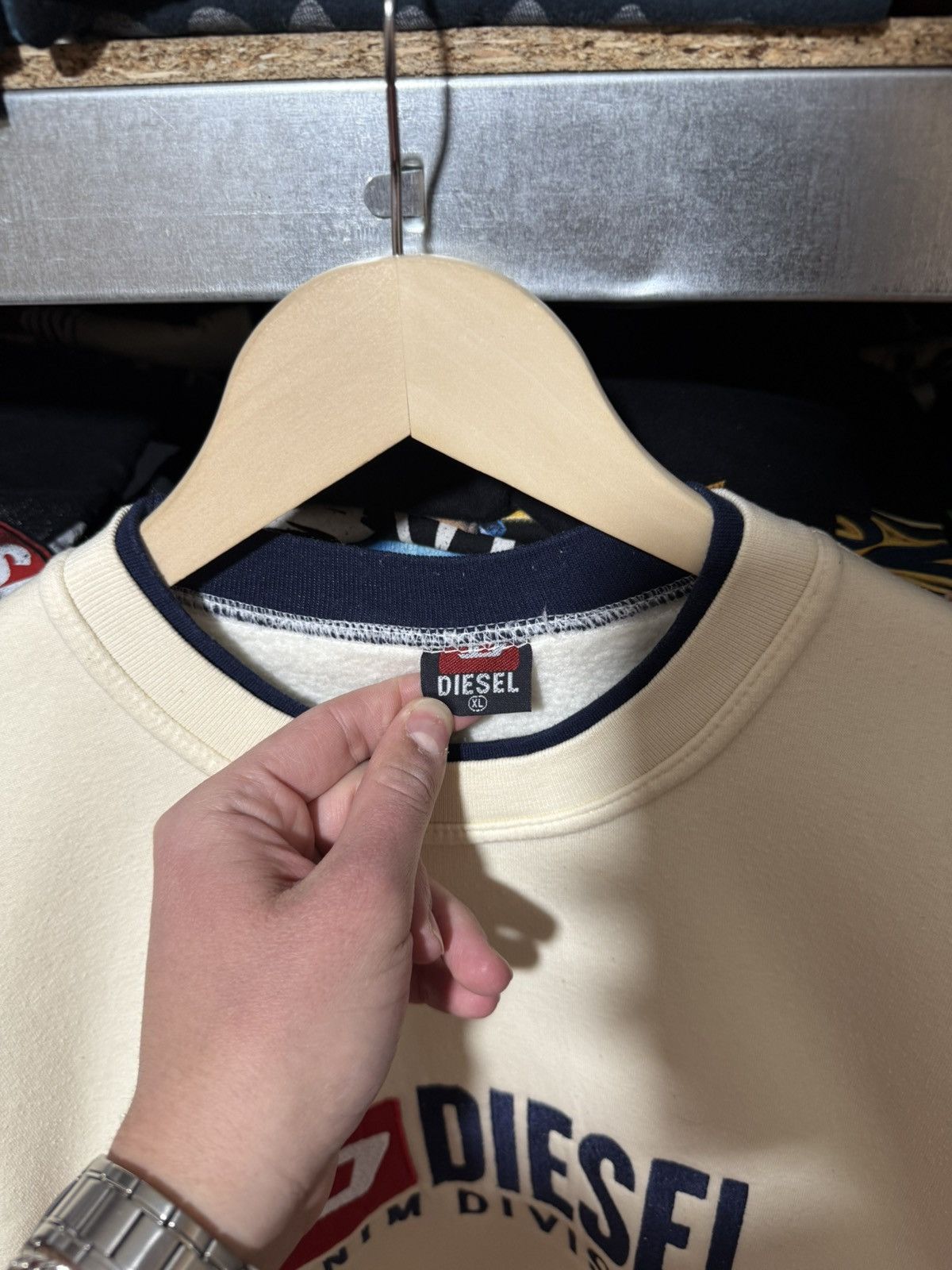 Diesel Vintage Diesel Sweatshirt Big Logo Japanese Style Y2K Hype Size US XXL / EU 58 / 5 - 5 Thumbnail