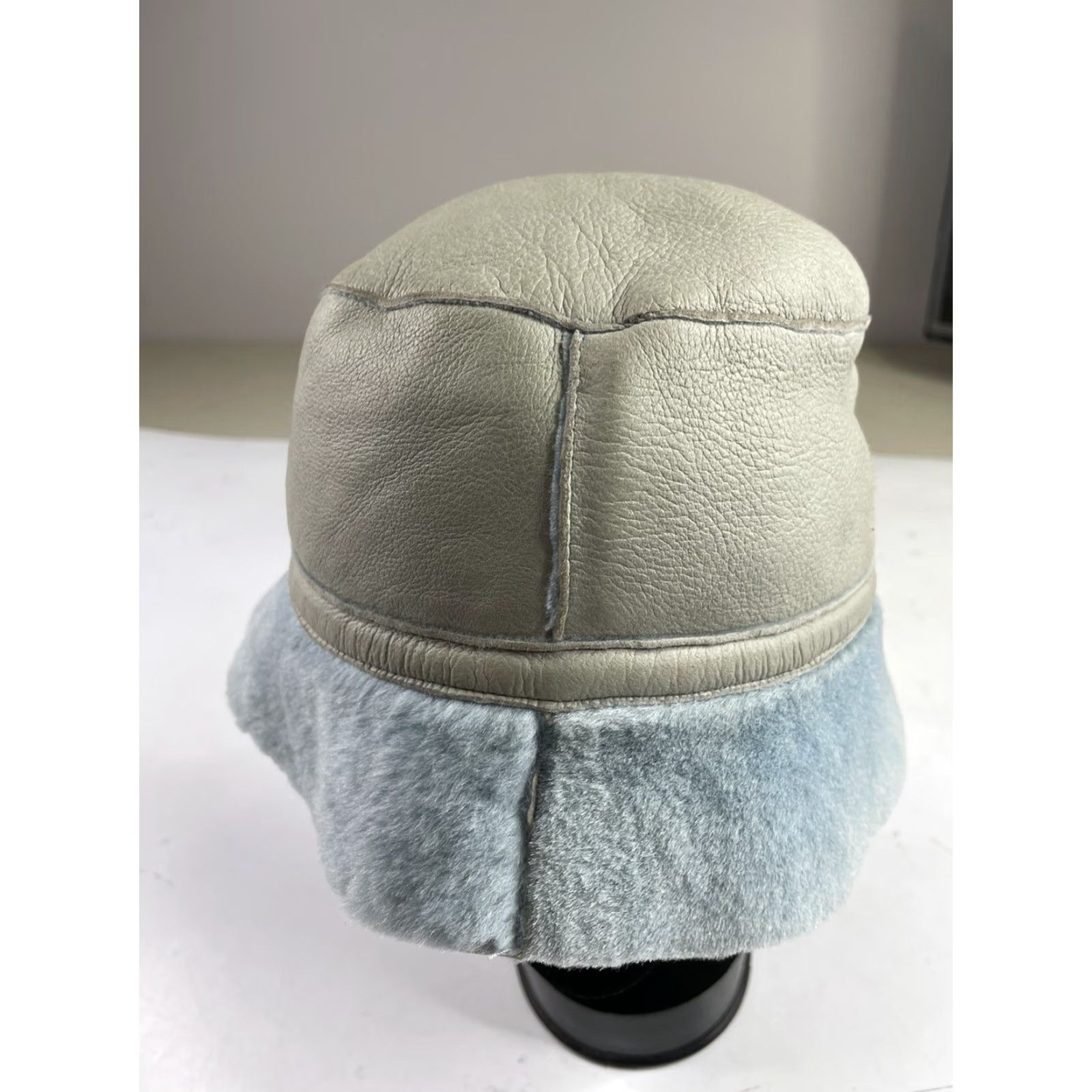 Vintage VINTAGE KARL DONOGHUE Womens lambskin Leather Bucket Hat Cap Size ONE SIZE - 2 Thumbnail