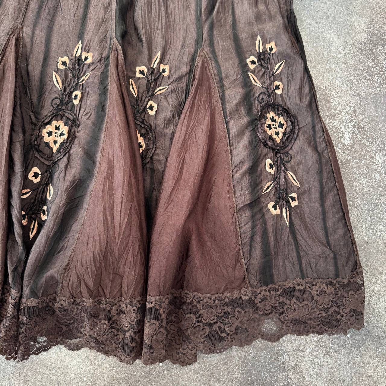 20471120 × Vintage Japanese Style Vintage Retro Maxi Skirt Size 27" / US 4 / IT 40 - 5 Thumbnail