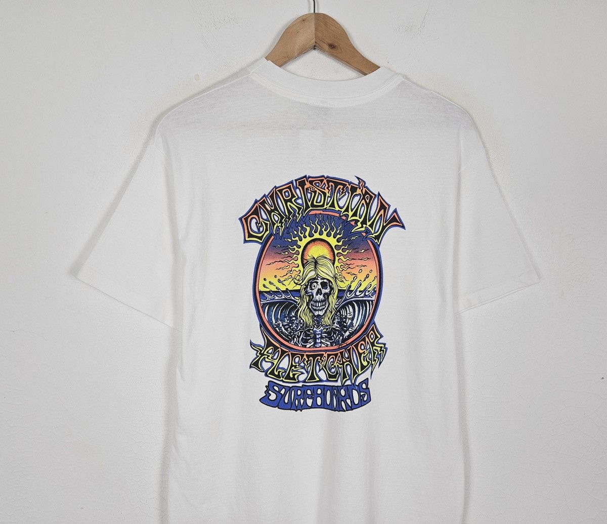 Vintage Vintage Christian Fletcher 90s Surfing Surfboards shirt Size US M / EU 48-50 / 2 - 3 Thumbnail