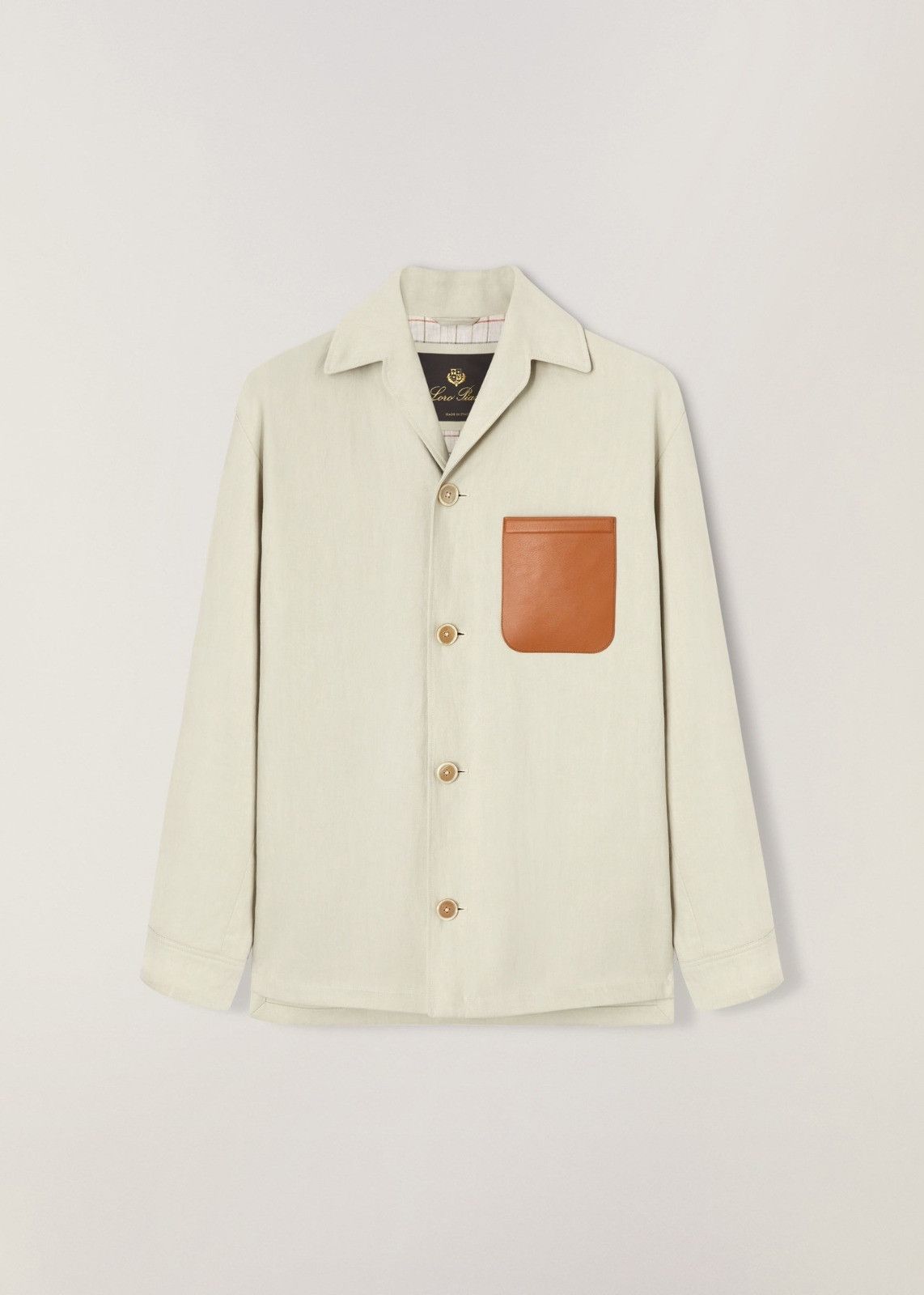 Loro Piana o1srvl11e0924 Andre Overshirt in Ivory Size US XL / EU 56 / 4 - 1 Thumbnail