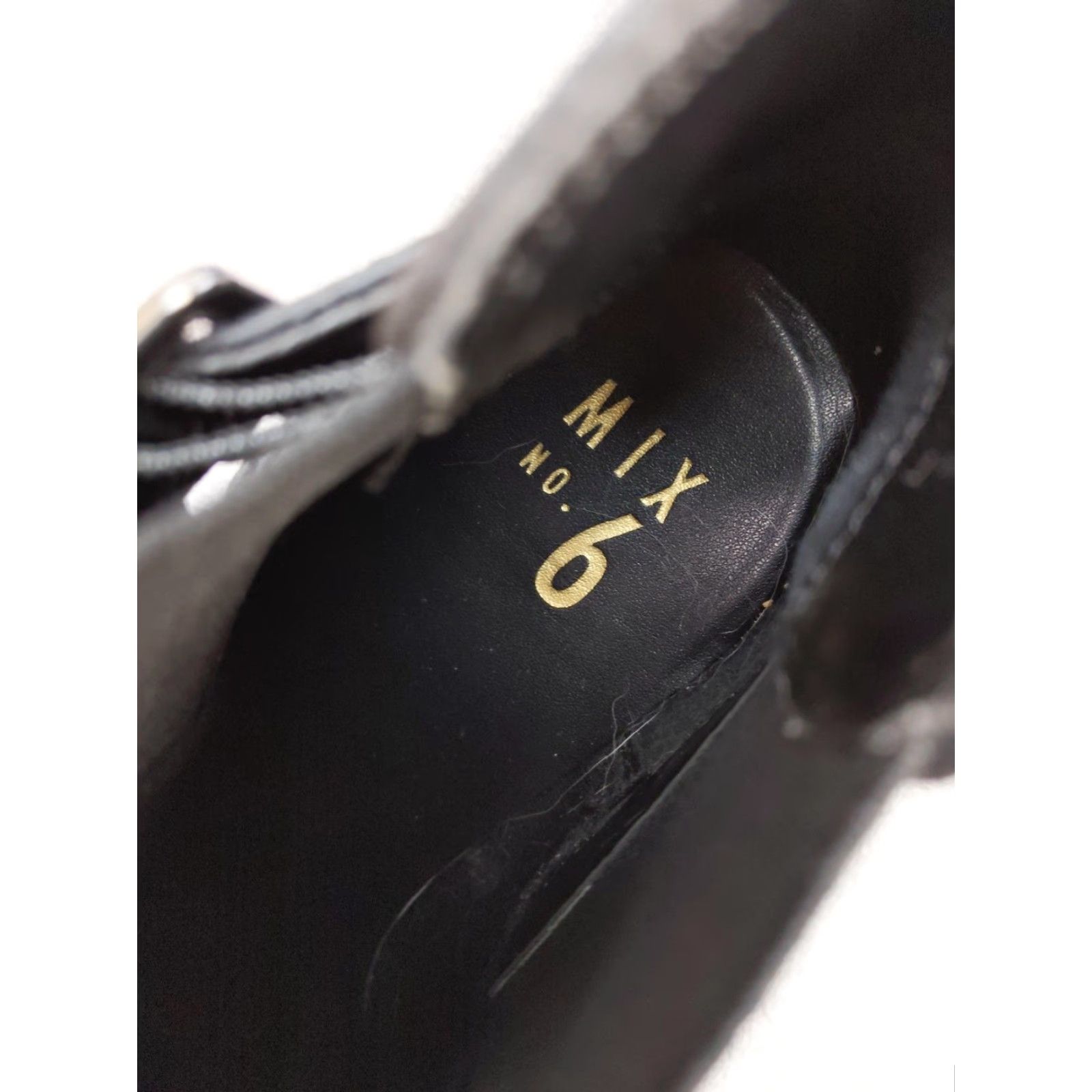 Vintage Mix No. 6 Boots Womens 9 Black Chelsea Lug Sole Ankle Buckle Block Heel Casual Winter Shoes Size US 9 / IT 39 - 5 Thumbnail