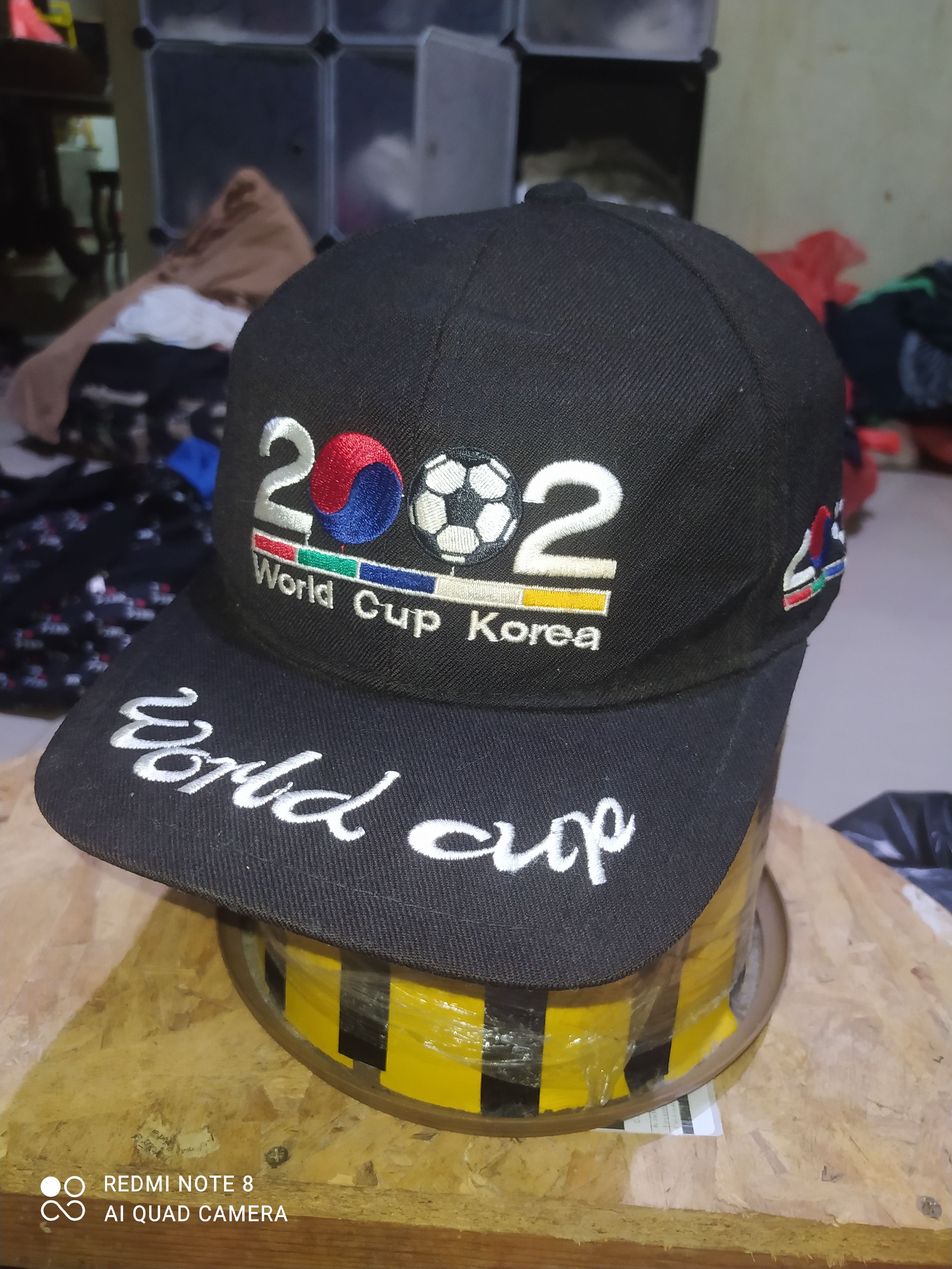 Vintage 2002 Fifa World Cup Blue Hat Cap Korea Japan Strapback