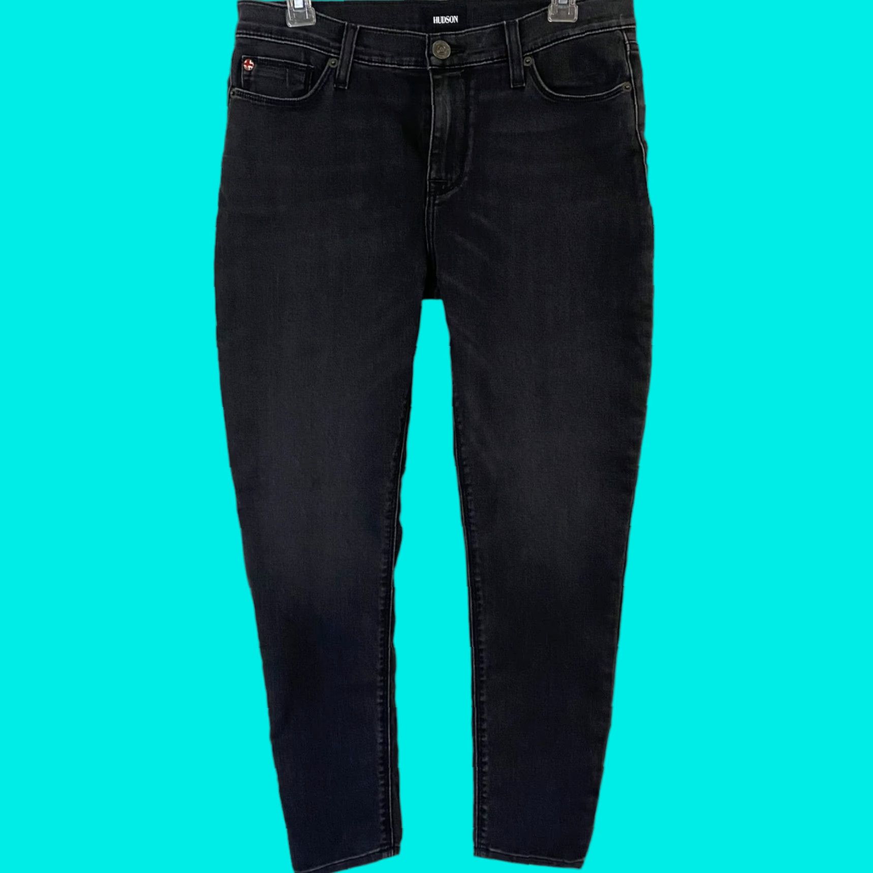 Hudson Hudson Krista Jeans Women's 30 Black Wash Mid-Rise Skinny Ankle New Size 30" / US 8 / IT 44 - 1 Thumbnail