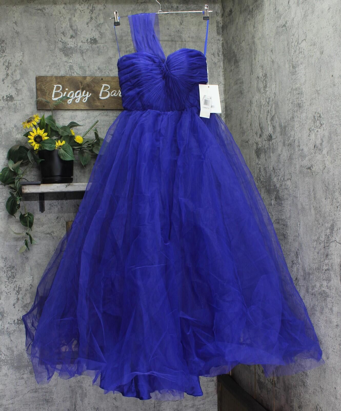 Other Mac Duggal Off The Shoulder Bustier Ball Gown Cobalt Blue 6 Size M / US 6-8 / IT 42-44 - 1 Thumbnail