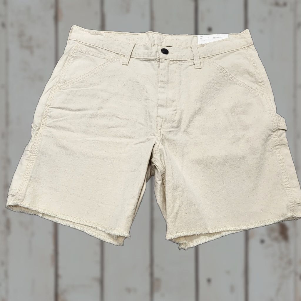 American Eagle Outfitters American Eagle 7" Flex Utility Shorts Men's ~Size 34~ Natural Carpenter Jeans Size US 34 / EU 50 - 1 Thumbnail