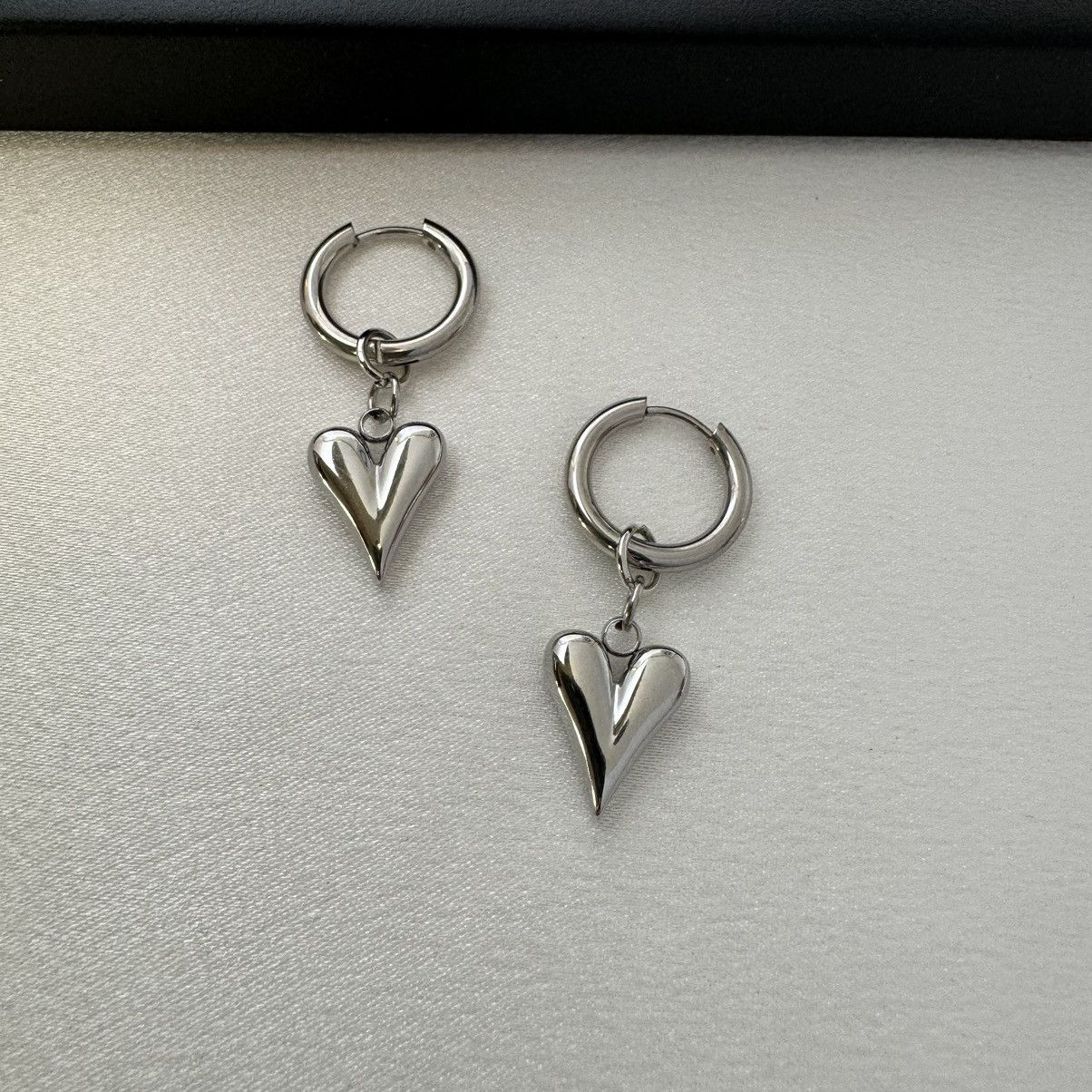 Other Love Heart Dangle Drop Earrings for Women Size ONE SIZE - 3 Thumbnail