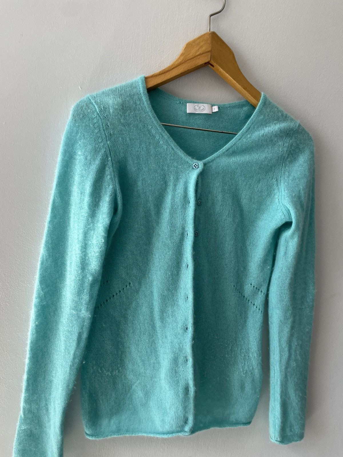Vintage Silk and cashmere cardigan Size S / US 4 / IT 40 - 4 Thumbnail