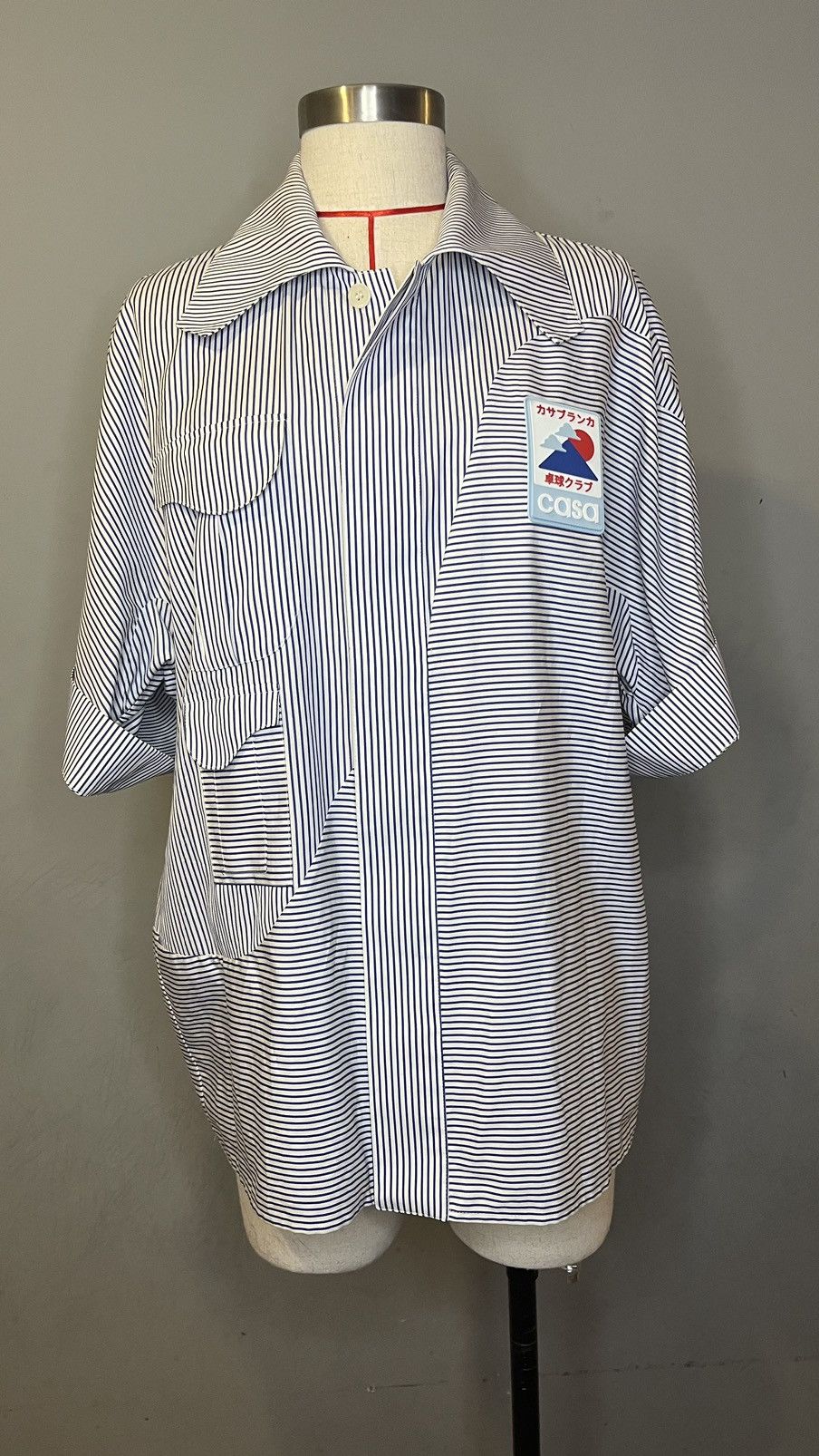 Casablanca Casablanca Tennis Club Japan Short Sleeve Stripe Shirt Size US S / EU 44-46 / 1 - 1 Thumbnail