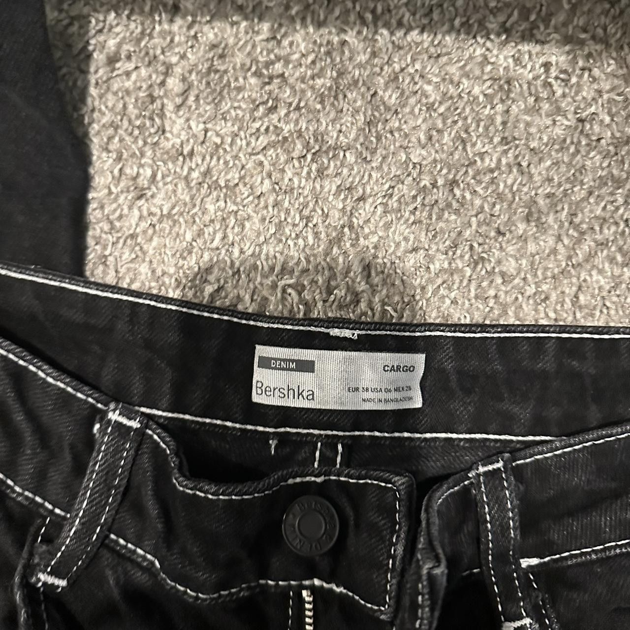 Bershka Bershka Black Pocket Denim Size 28" / US 6 / IT 42 - 2 Thumbnail