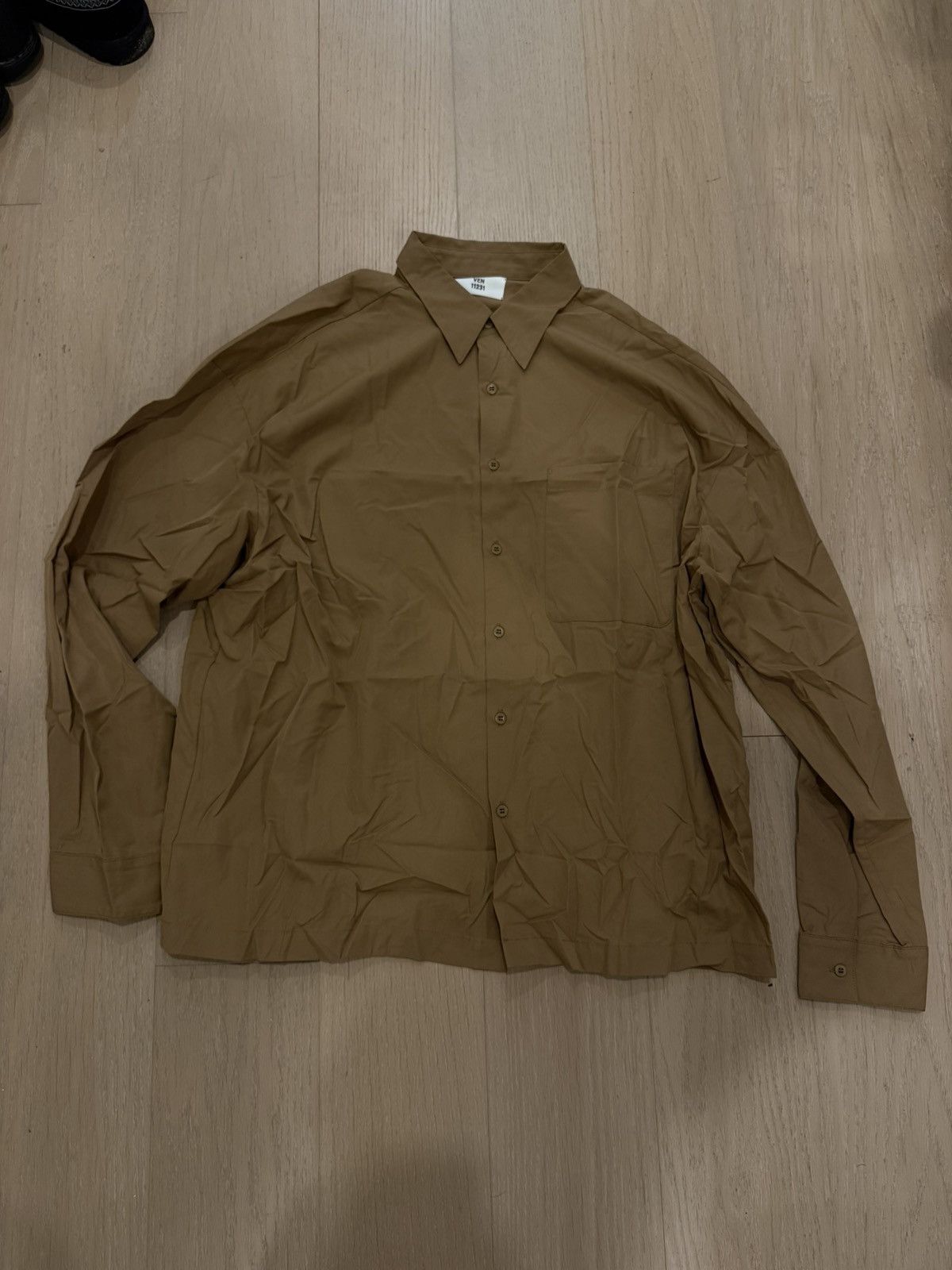 Other Ven Space (Ven 11231) Camel Office Shirt Size US L / EU 52-54 / 3 - 2 Thumbnail