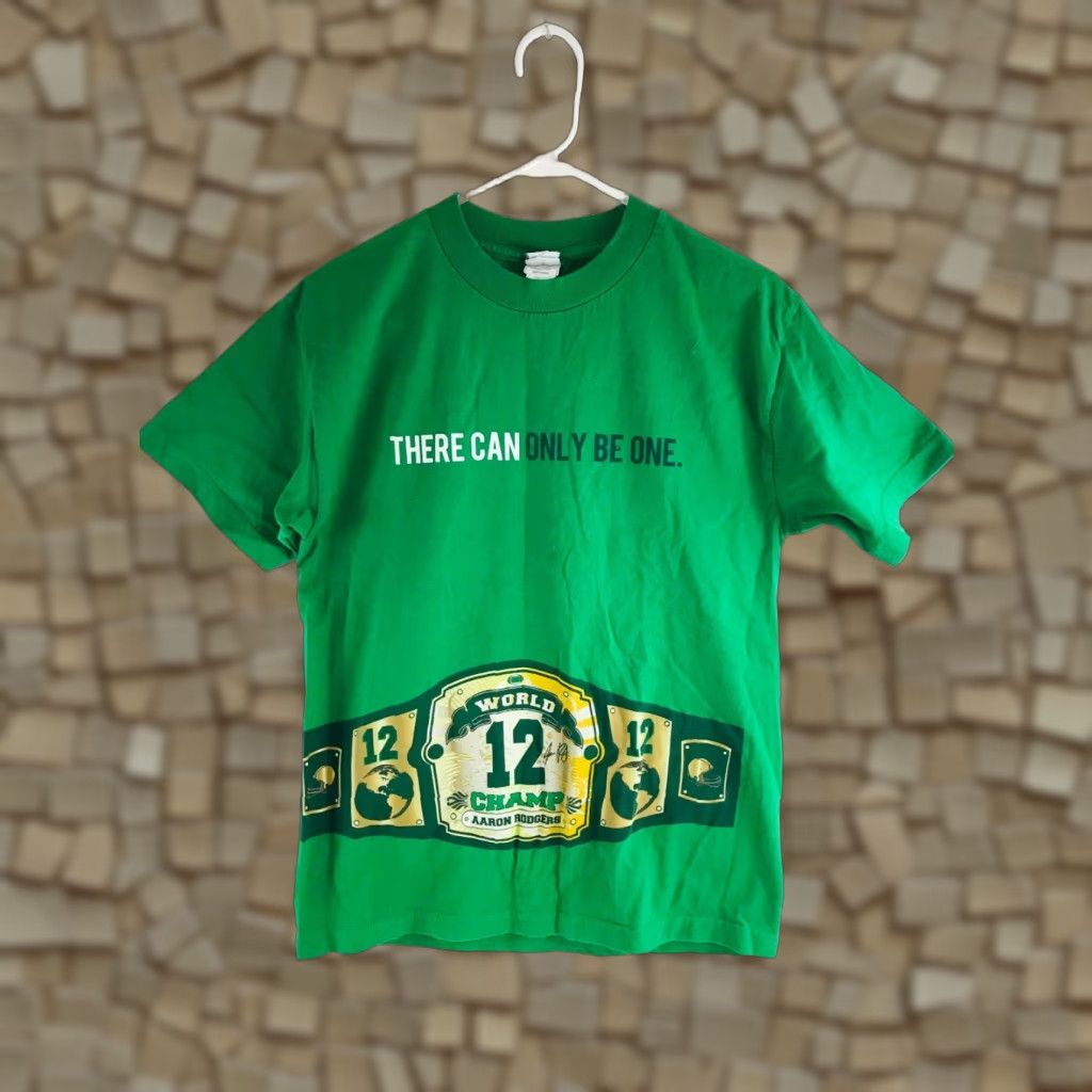 Vintage Alstyle Shirt Men's M Green Rodgers World Champ Belt "There can only be one" Shirt Mens M Green Rodgers World Champ Belt There can only be one Size US M / EU 48-50 / 2 - 1 Thumbnail