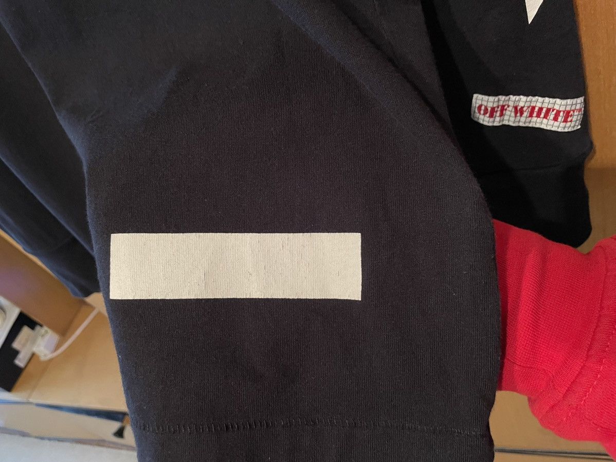Off-White Off-White Black L/S Arrow Logo Print T-shirt Diagonals Tee Size US S / EU 44-46 / 1 - 9 Thumbnail