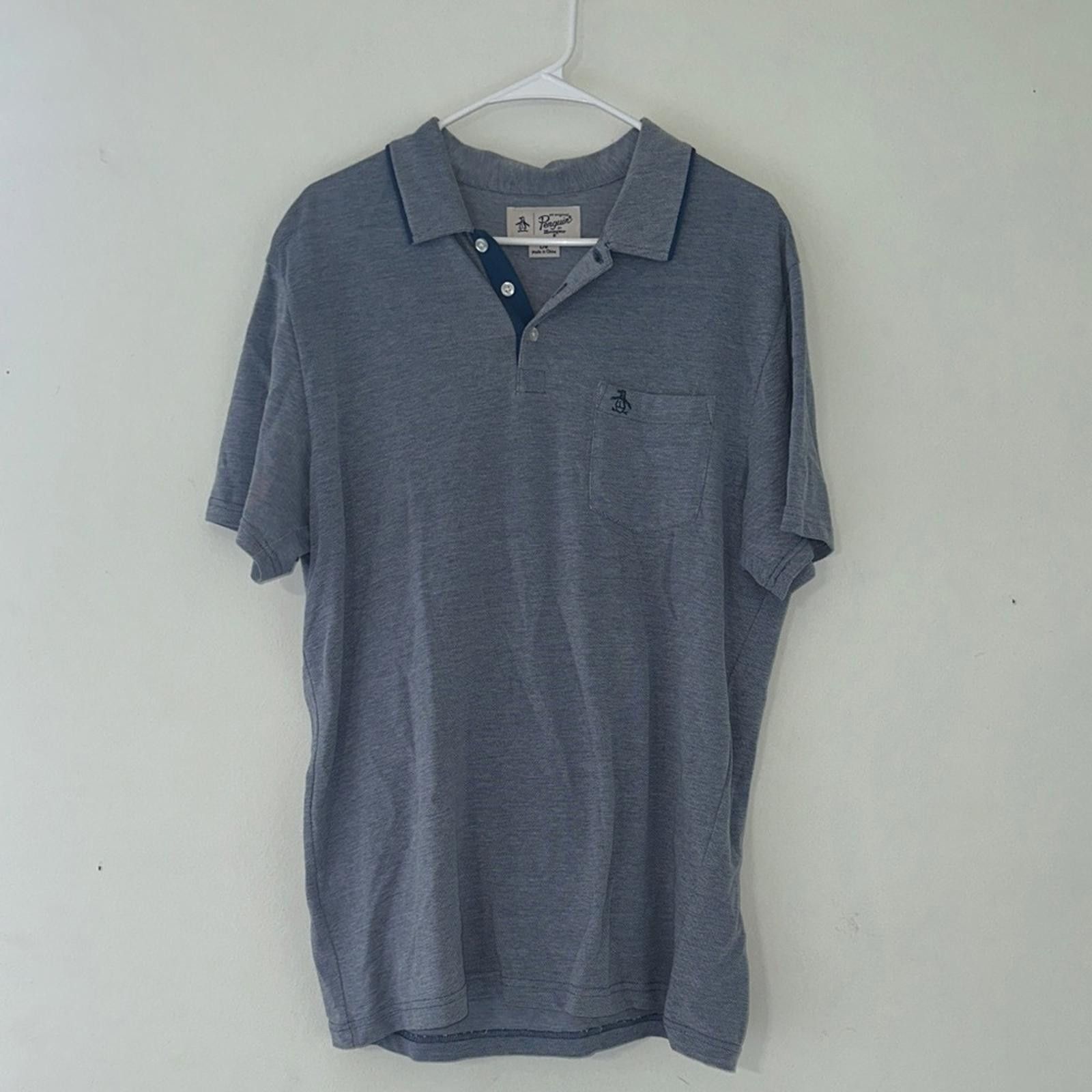 Original Penguin Original Penguin Heather Gray Polo Shirt Size US L / EU 52-54 / 3 - 1 Thumbnail