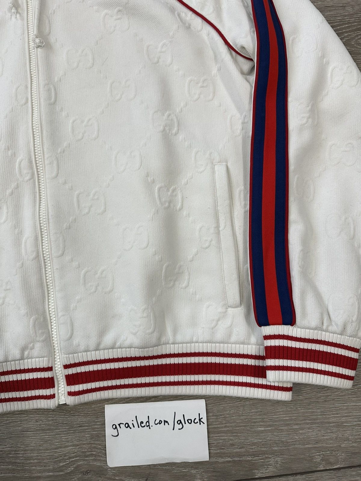 Gucci Gucci GG Logo Full Print Zip Up Windbreaker Hoodie XL Size US XL / EU 56 / 4 - 4 Thumbnail