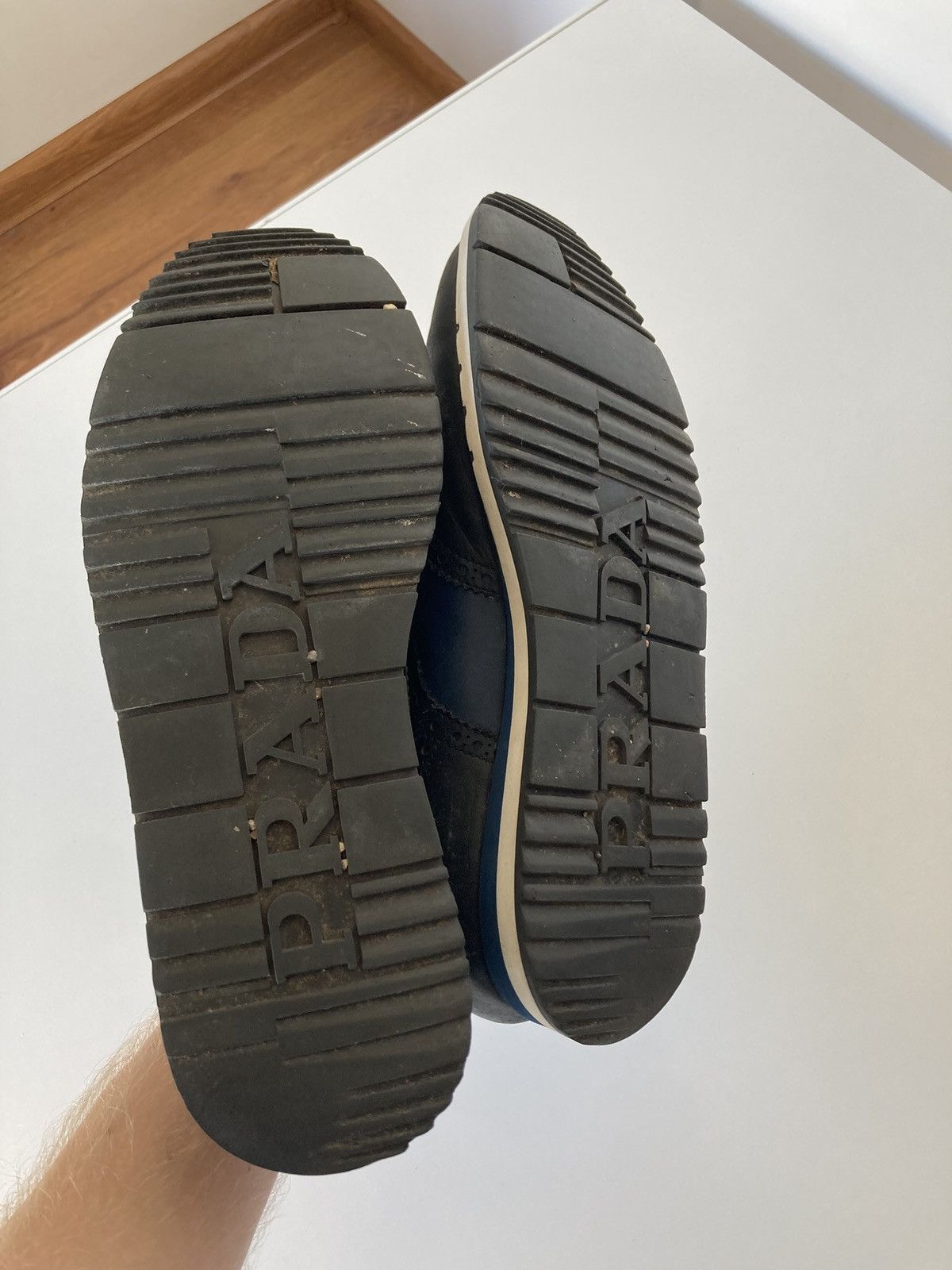 Prada Vintage prada perforated leather lace up casual shoes 8 43 Size US 8 / EU 41 - 10 Thumbnail