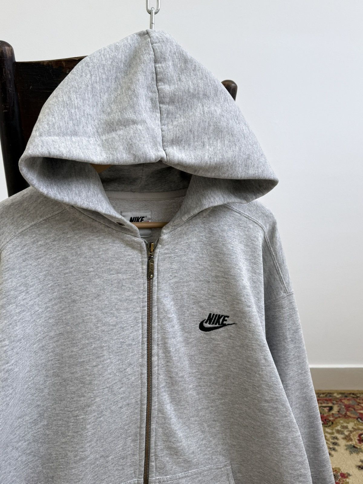 Nike Vintage 90s Nike Zip Hoodie Y2K Size US XL / EU 56 / 4 - 3 Thumbnail
