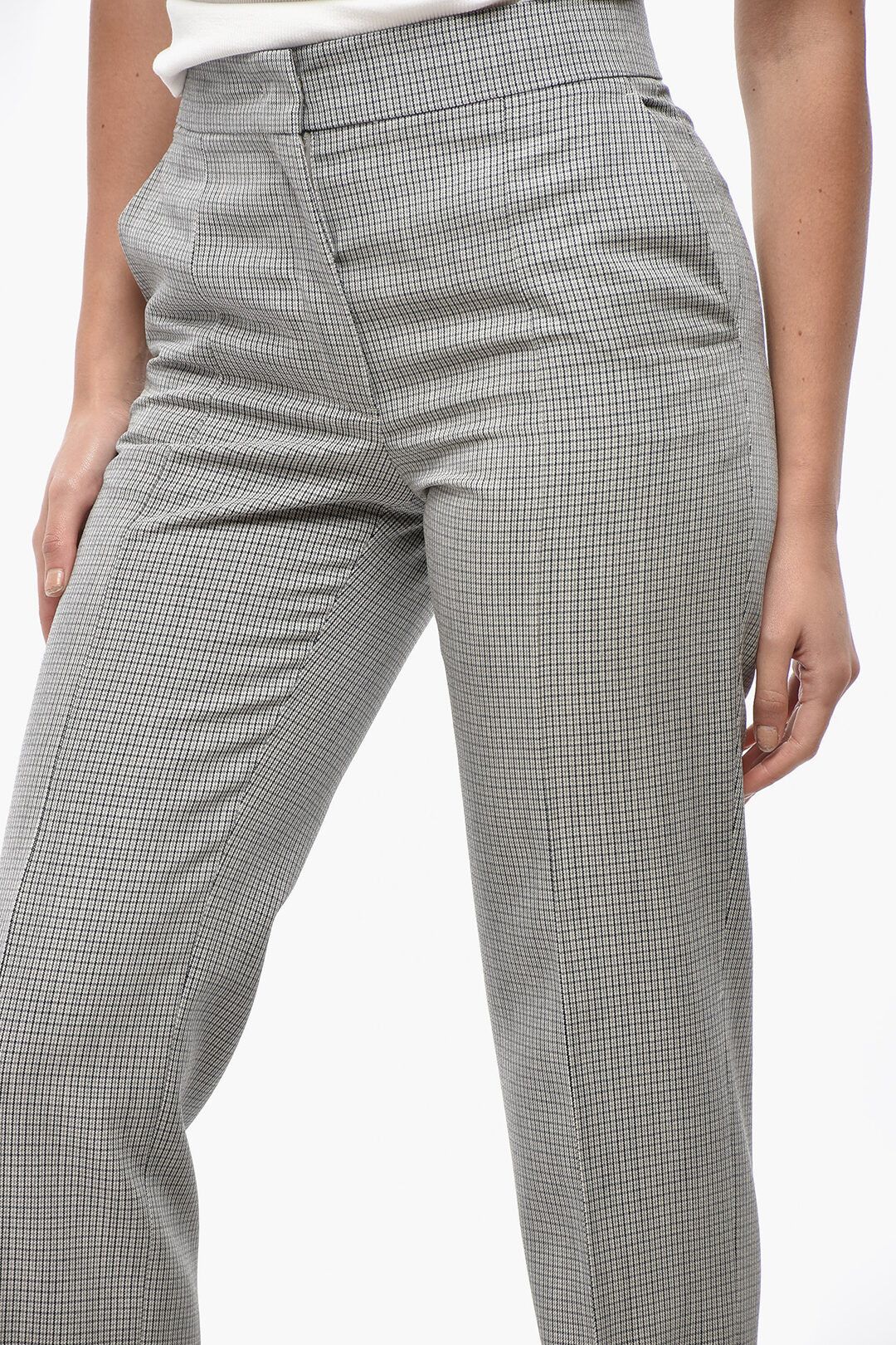 Jil Sander og1mm1225 Low Rise Virgin Wool Pant in Grey Size 28" / US 6 / IT 42 - 3 Thumbnail