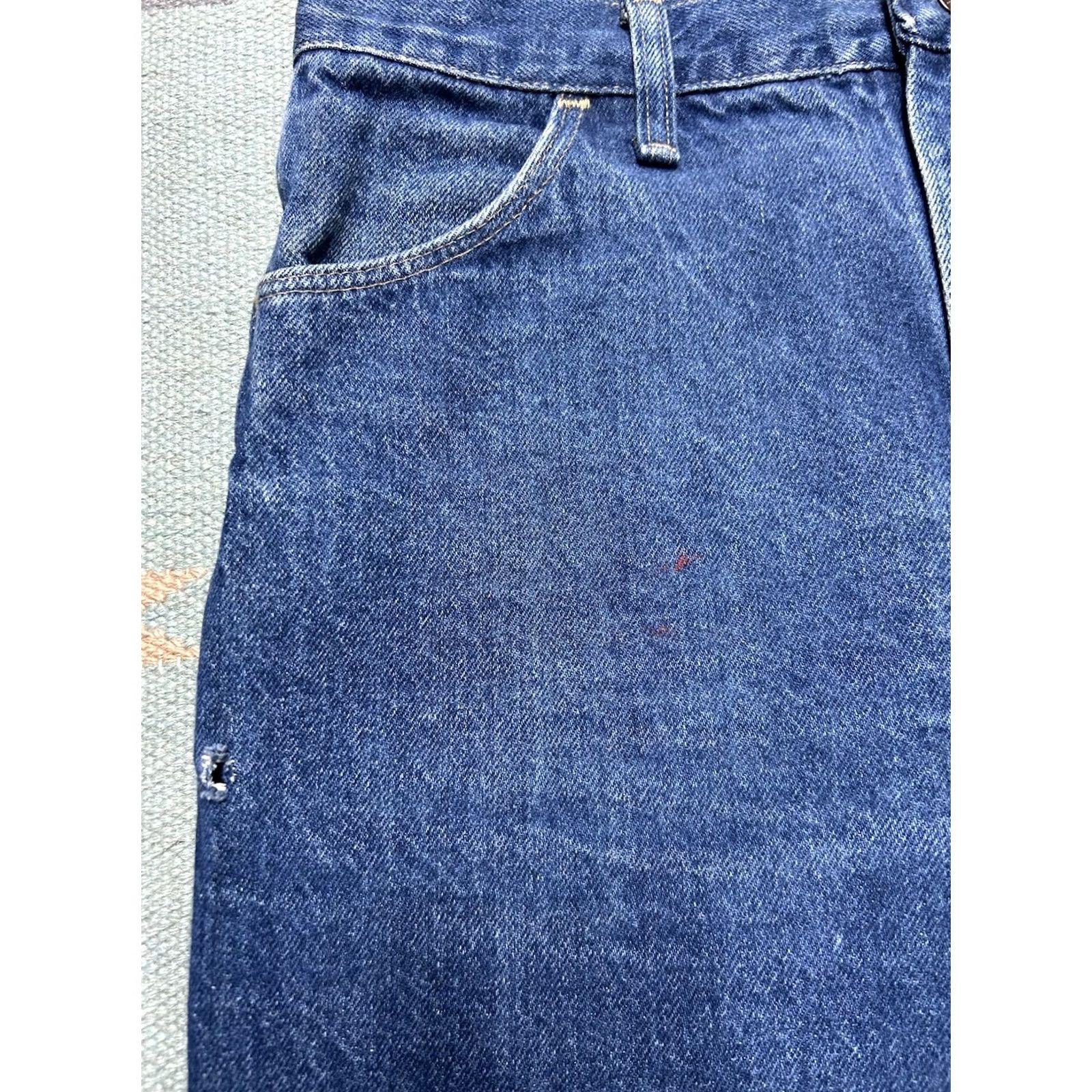 Denime VINTAGE Rustler Jeans Bootcut Men 30x31 Blue Denim USA 80s Western Cowboy Size US 30 / EU 46 - 4 Thumbnail