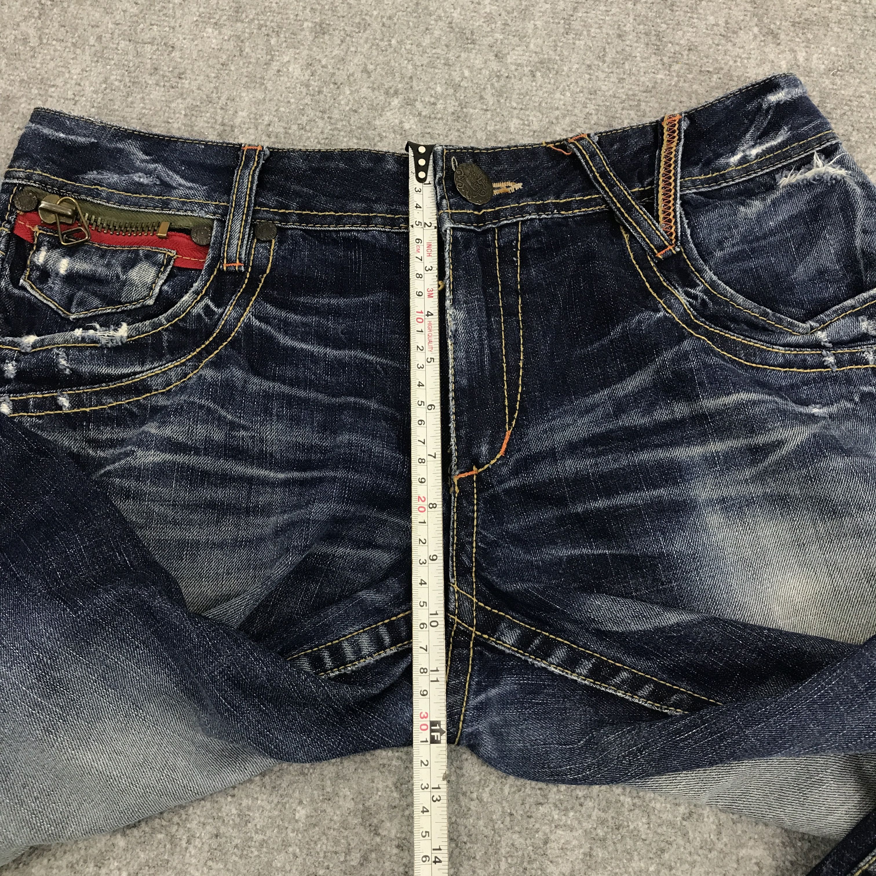 Japanese Brand JAPAN STYLE LOLITA DISTRESSED DENIM JEAN Size US 34 / EU 50 - 10 Thumbnail