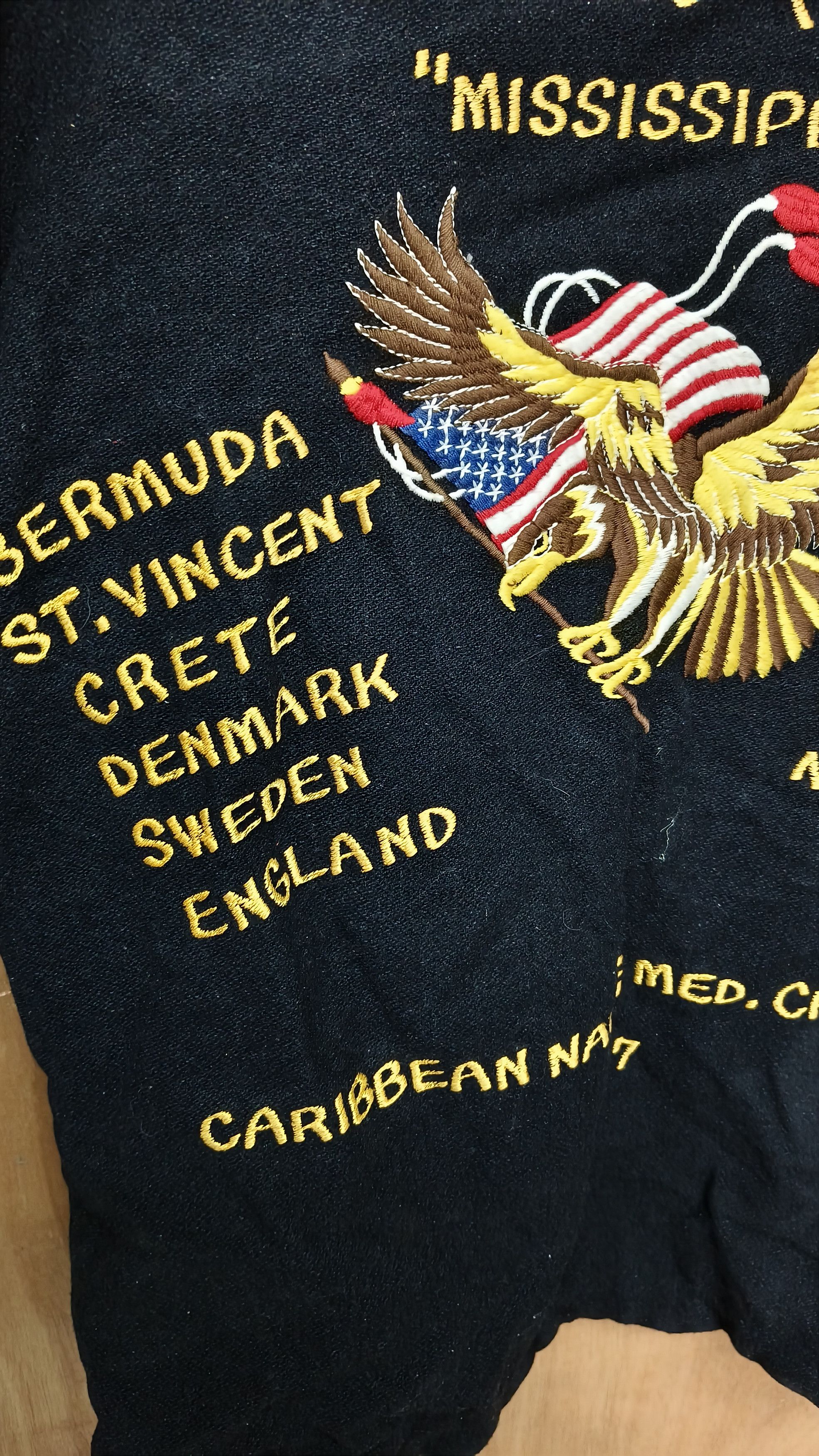 Other Vintage 1987 US Navy Med Cruise Wool Combat Patch 80s Size US XL / EU 56 / 4 - 12 Thumbnail