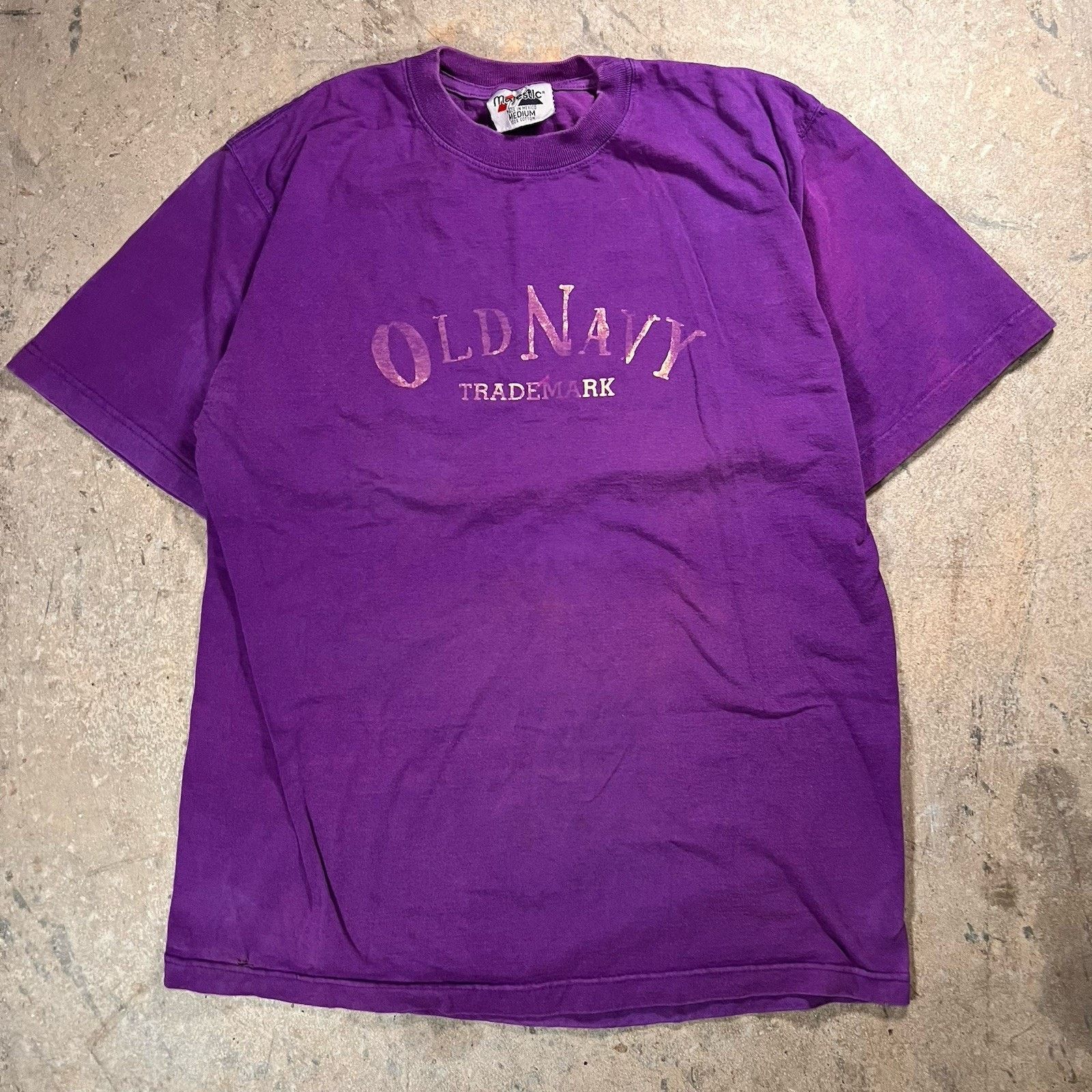 Old Navy Vintage 90s Majestic Old Navy Short Sleeve Purple T Shirt M Size US M / EU 48-50 / 2 - 1 Thumbnail