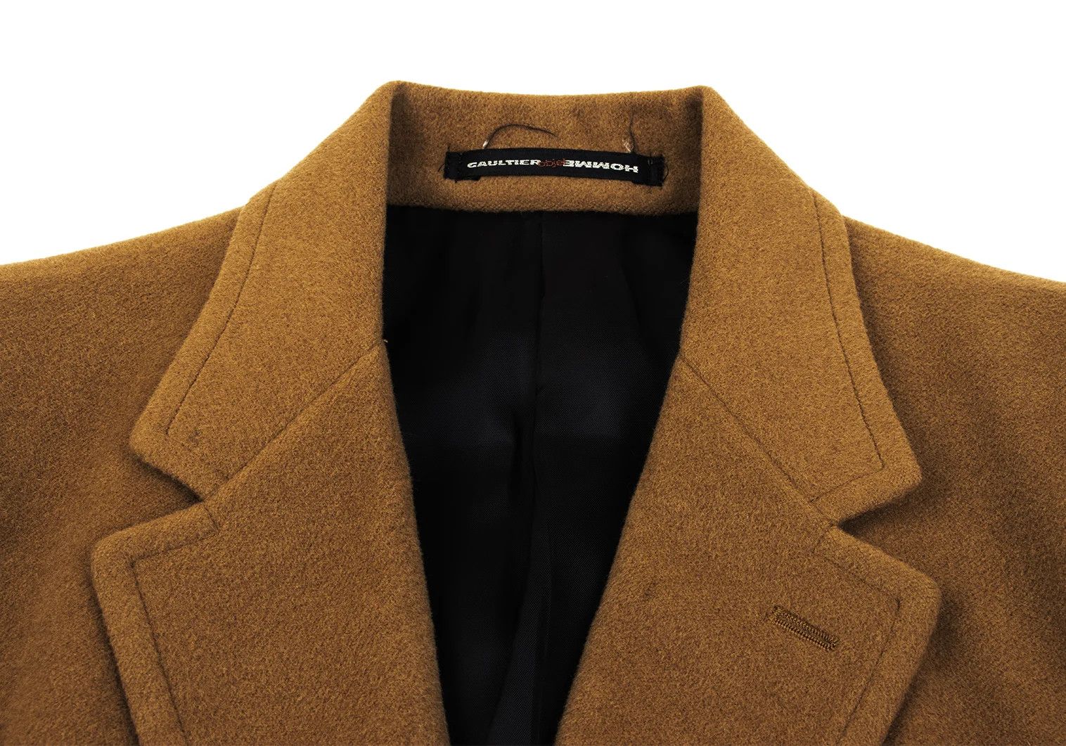 Jean Paul Gaultier Wool Melton Chester Coat in Camel, Size 48 Size US M / EU 48-50 / 2 - 4 Thumbnail